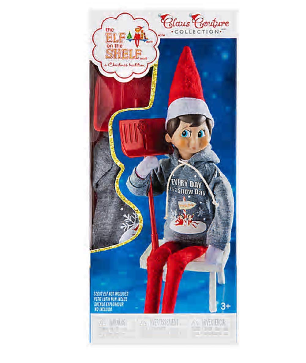 The Elf on the Shelf Claus Couture Snow Day Shovel 'N' Play Hoodie and Shovel for Scout Elf Visit the The Elf on the Shelf Store