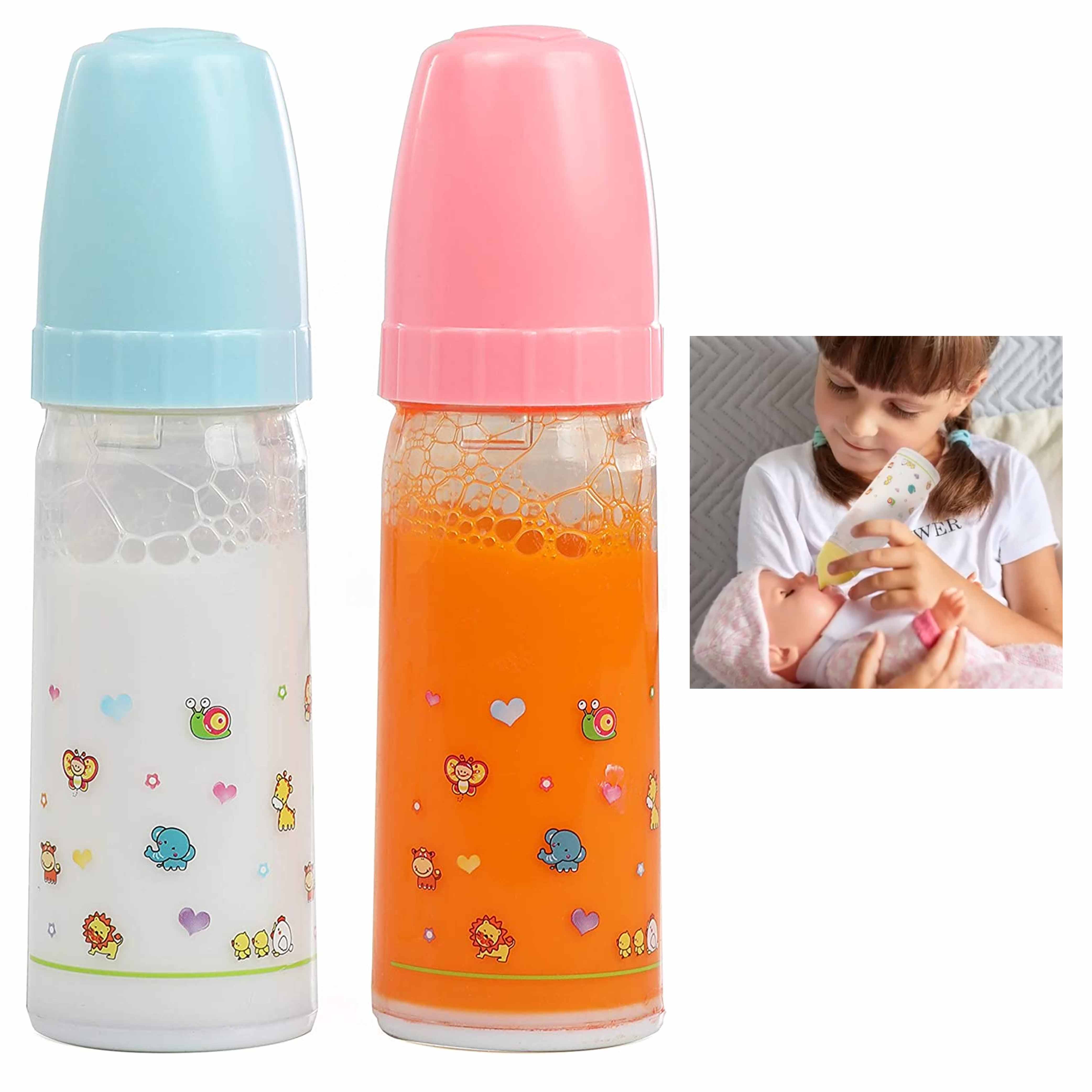 2 Large Baby Dolls Feeding Bottle Magic Set Disappearing Milk Pretend Play Toy AllTopBargains