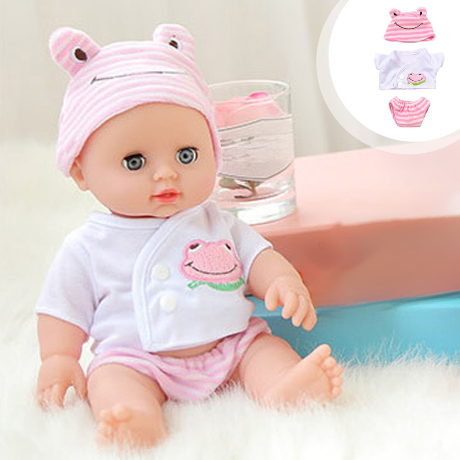 Quinlirra Clearance Reborn Baby Dolls Clothes for 11.8 inch Girl Outfits Accesories Quinlirra