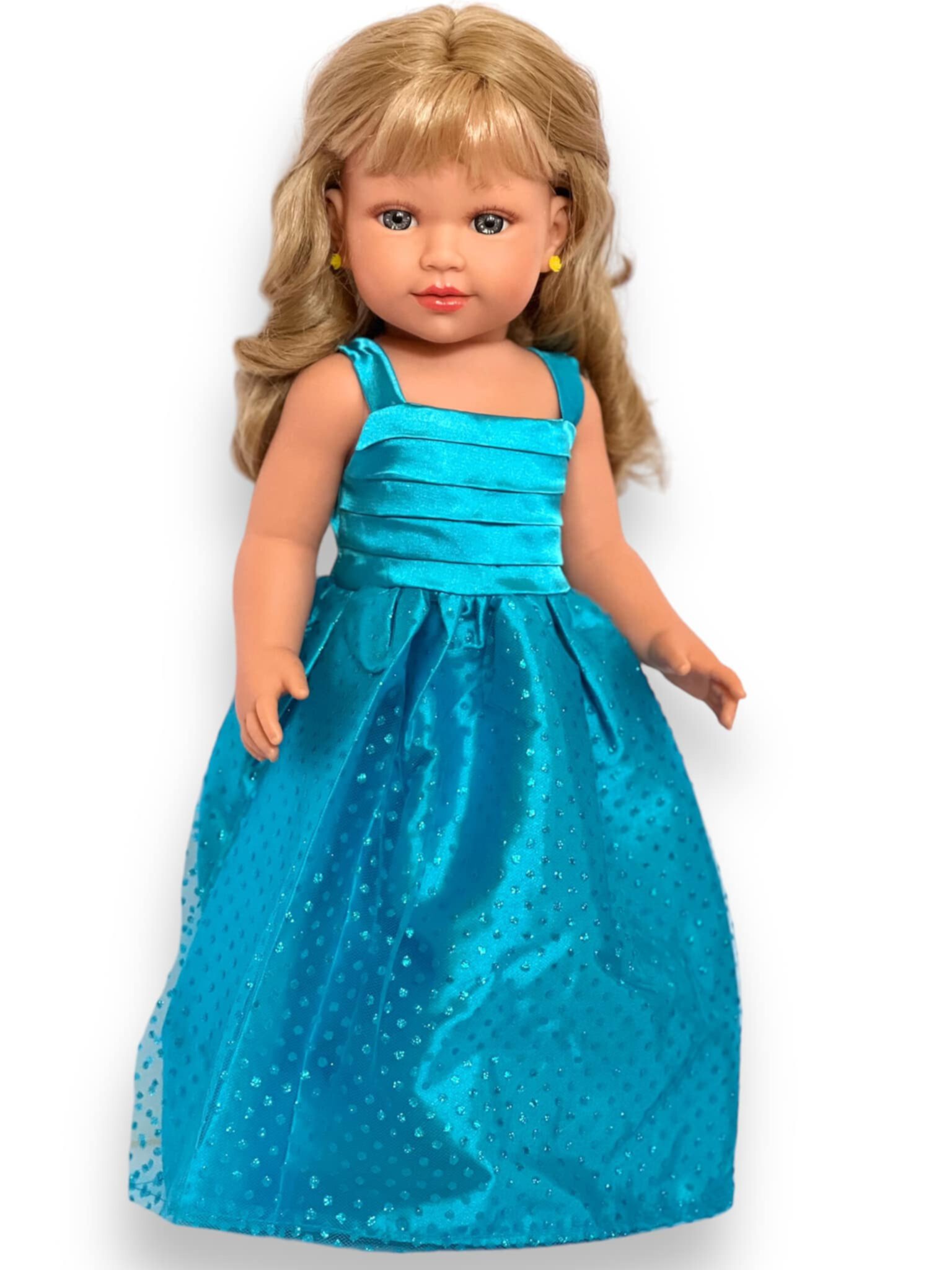 MBD® 18 inch Doll Clothes- Blue Sparkle Dress with Shoes fits 18 inch Fashion Girl Life Dolls My Brittany's