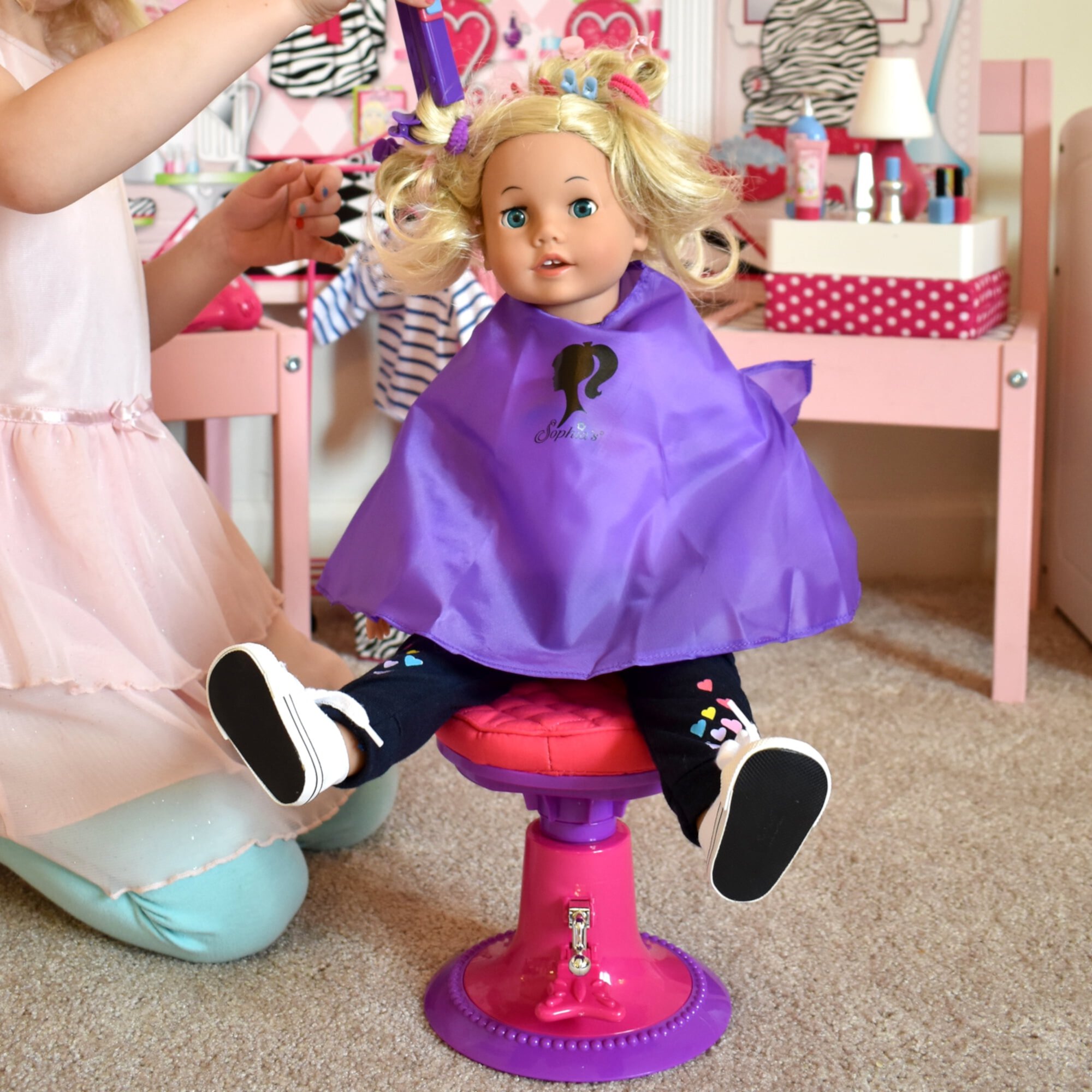 Sophia’s 18" Doll Salon Chair with Adjustable Height Sophia's