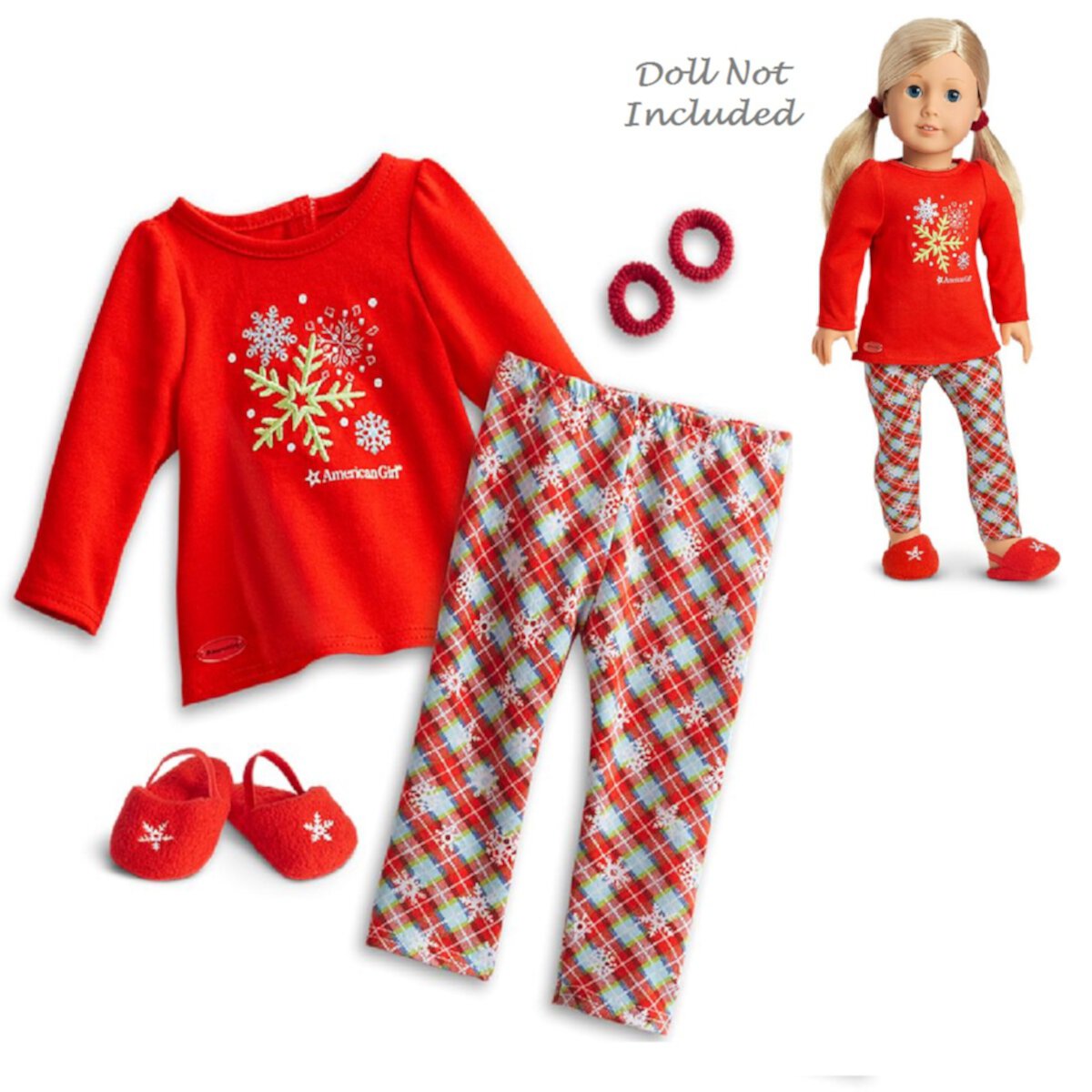 American Girl Doll Outfit Holiday Dreams Pajamas for 18" Dolls (Doll not Included) American Girl