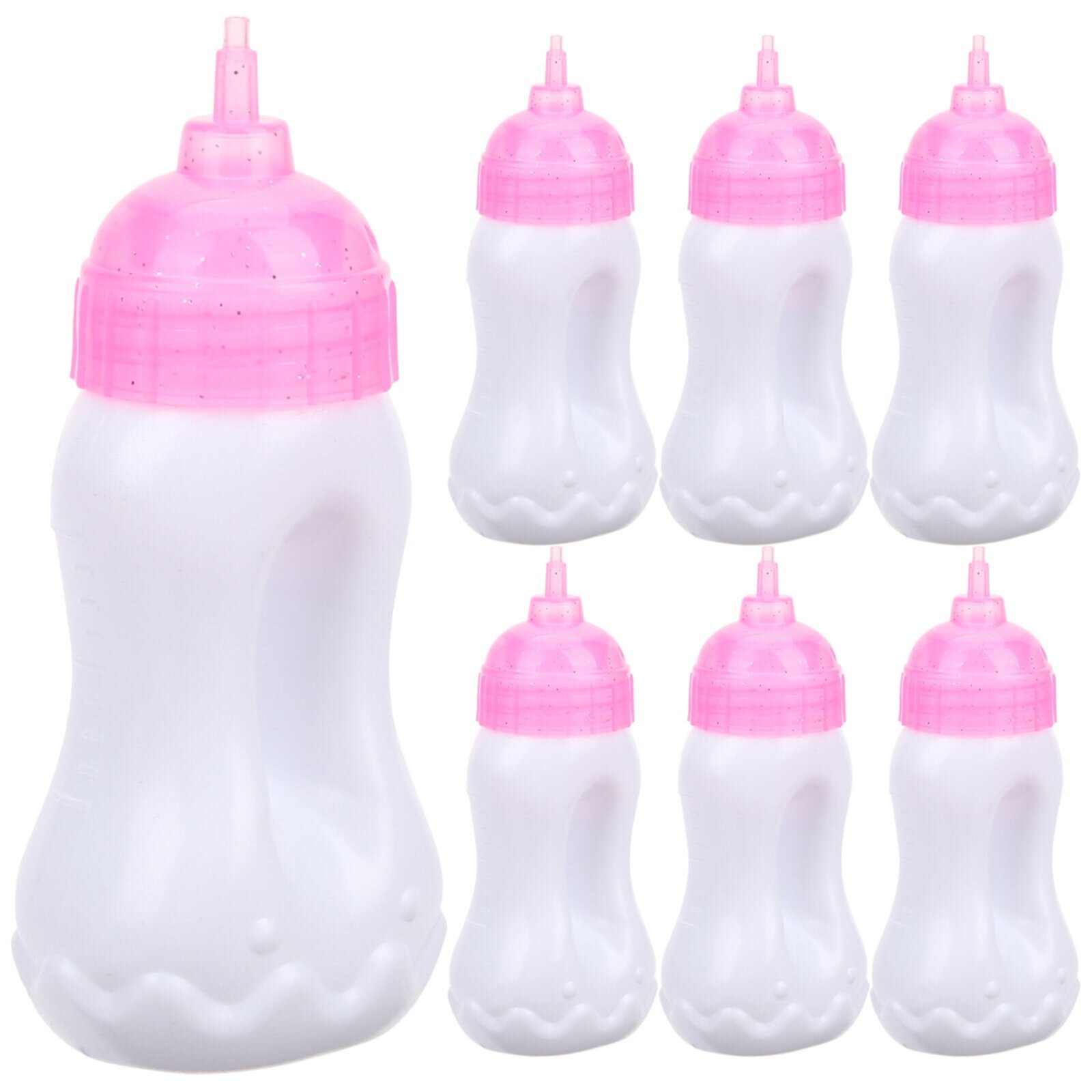 10Pcs Baby Doll Bottles Miniature Milk Bottle Small Juice Bottle Baby Doll Accessories Homemaxs