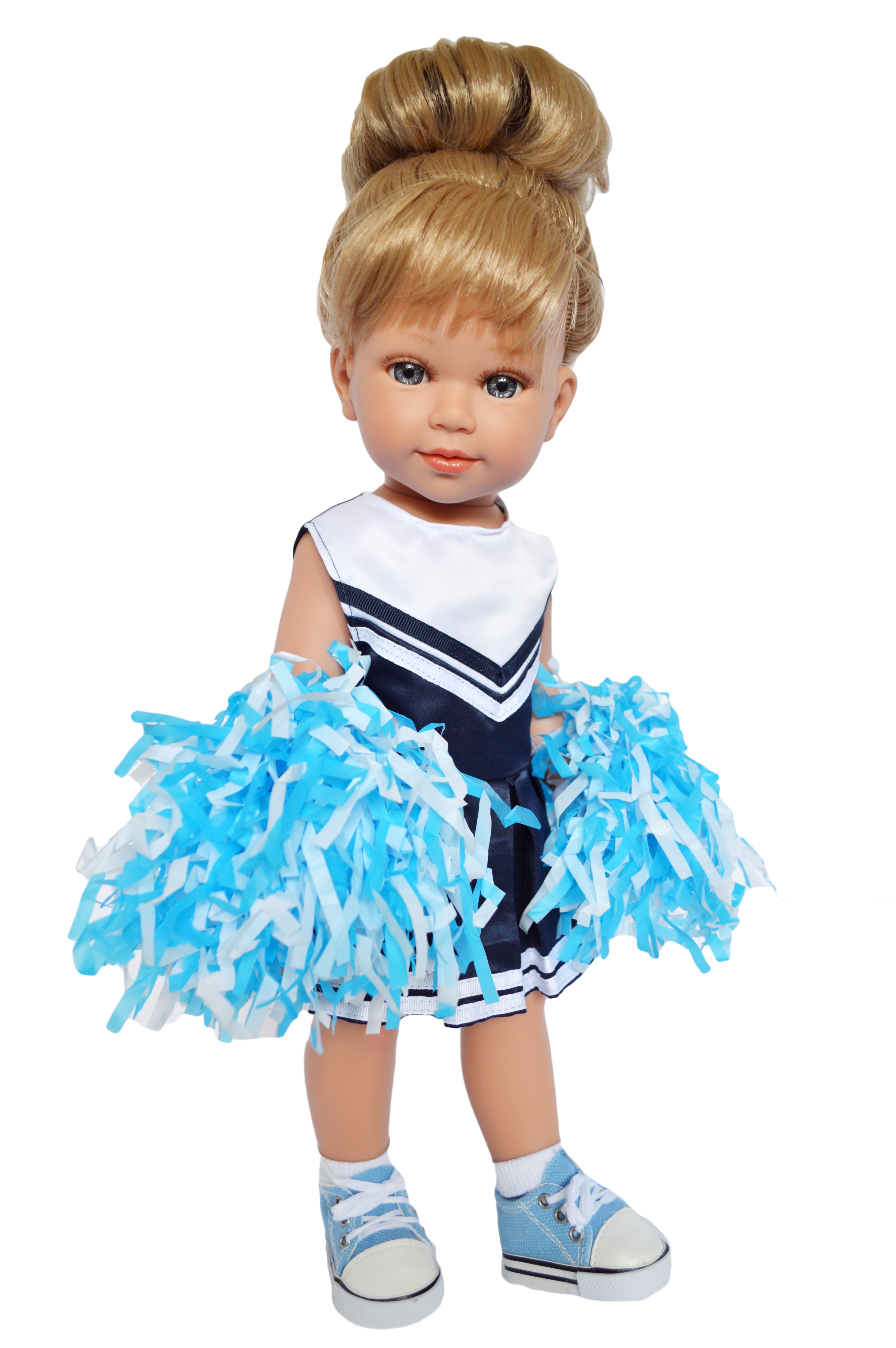 18 Inch Doll Clothes- Blue and White Cheerleader Outfit Fits 18 Inch Fashion Girl Dolls My Brittany's