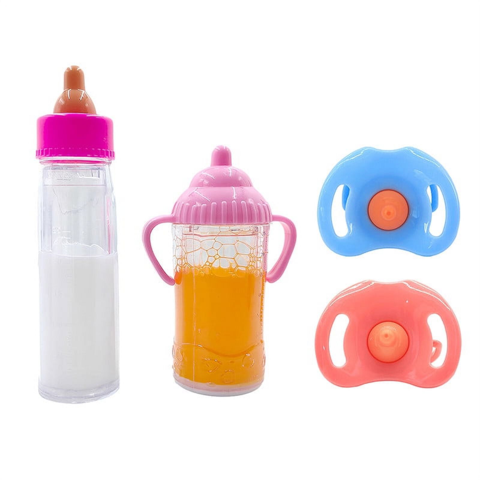 4 Pc Baby Dolls Feeding Bottle Magic Set Disappearing Milk Pretend Play Toy Cosdoll