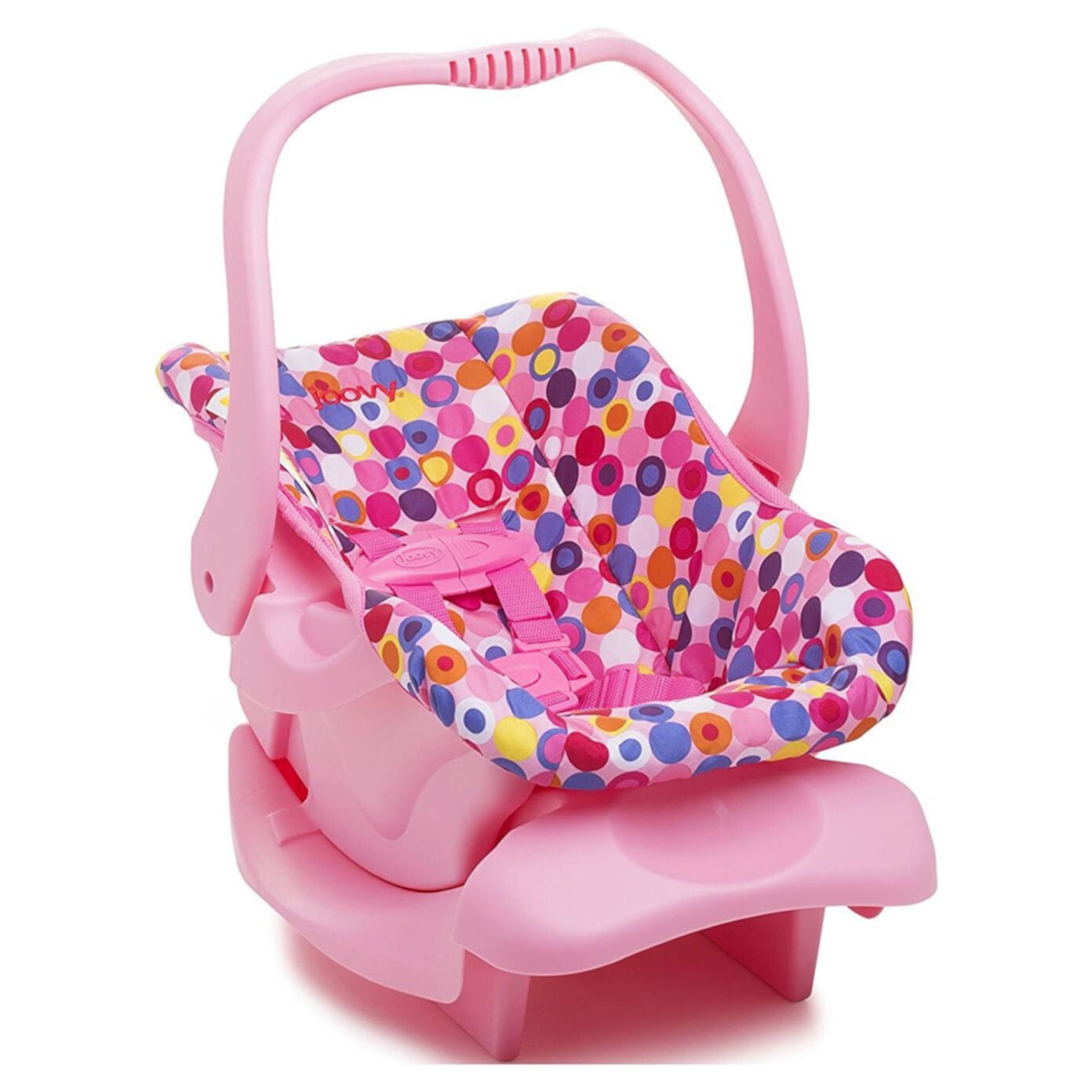 joovy Toy Car Seat Baby Doll Accessory, Pink Dot Joovy