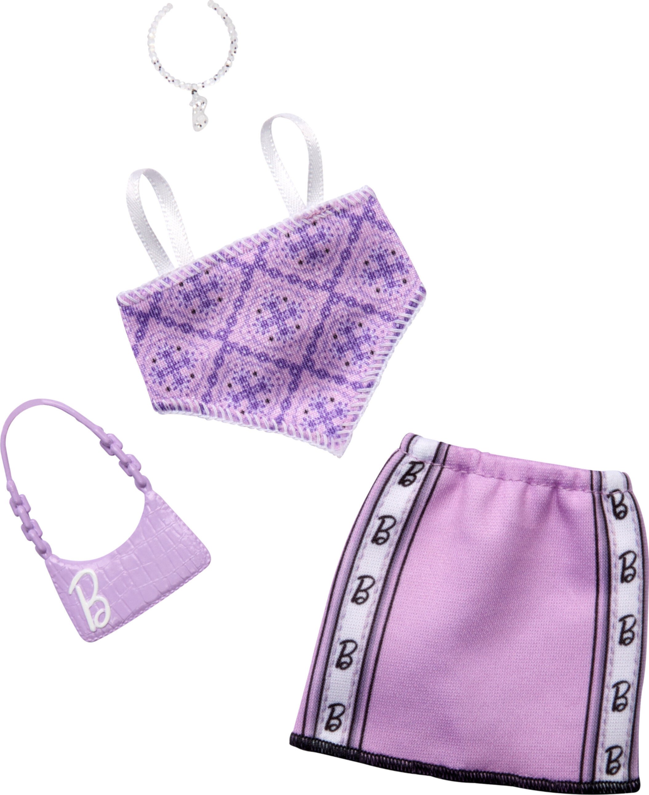 Barbie Doll Clothing, Fashion Pack with Sporty Purple Top, Skirt & Accessories (1 Outfit) Visit the Barbie Store