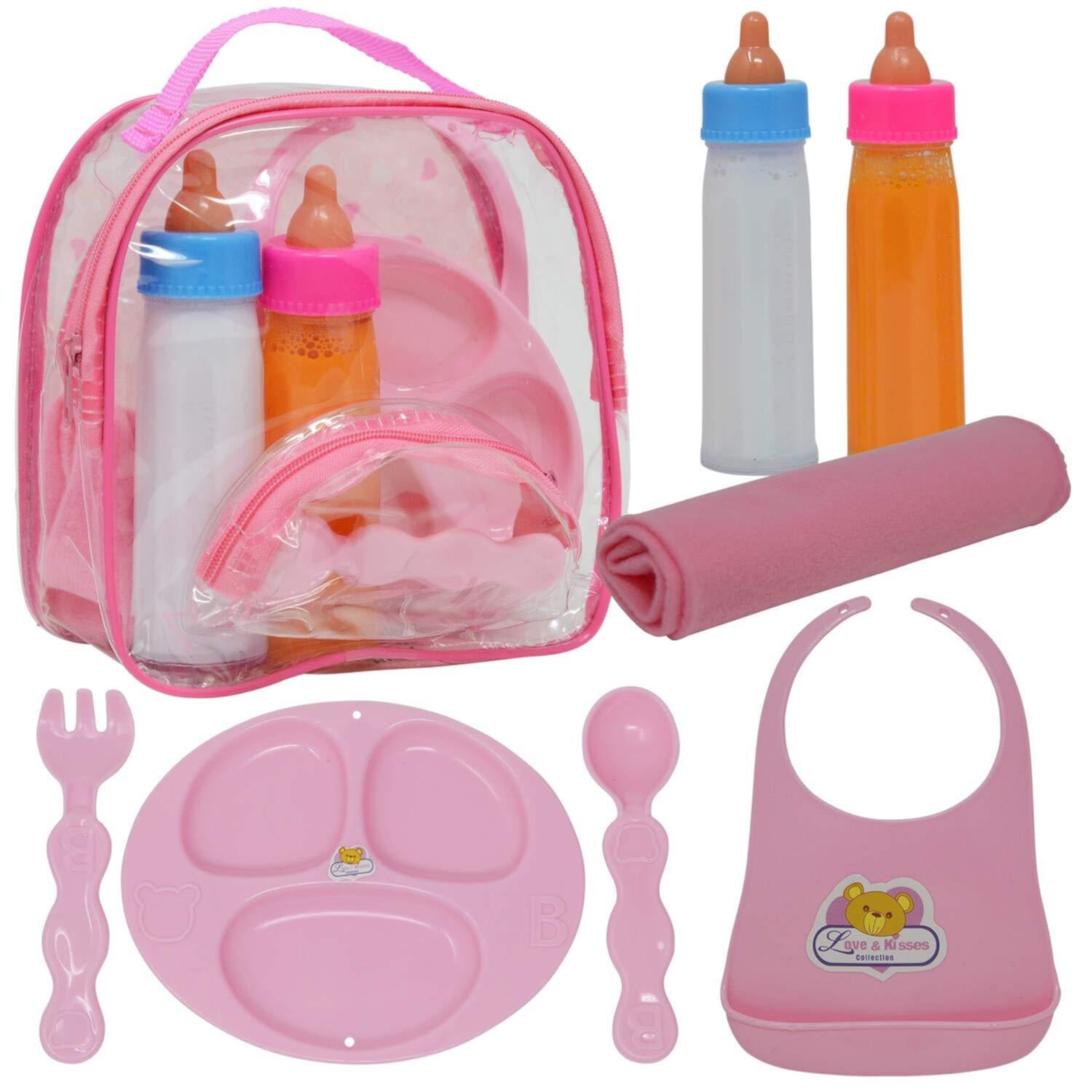 The New York Doll Collection Magic Bottles & Doll Feeding Doll Accessories, 8 Pieces The New York Doll Collection