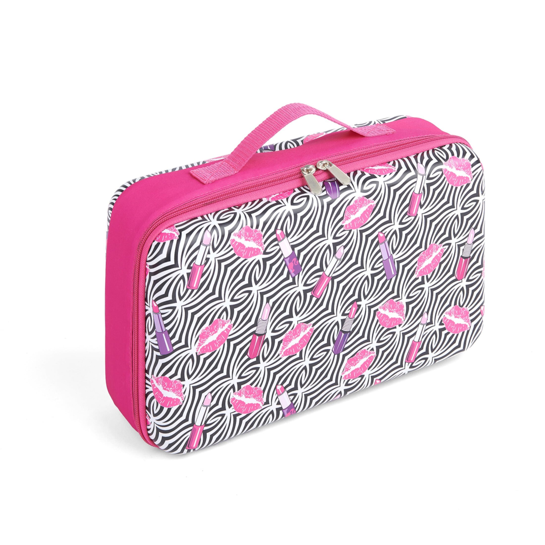 Badger Basket Doll Storage and Travel Case for 12-inch Fashion Dolls, Lipstick Pink Badger Basket