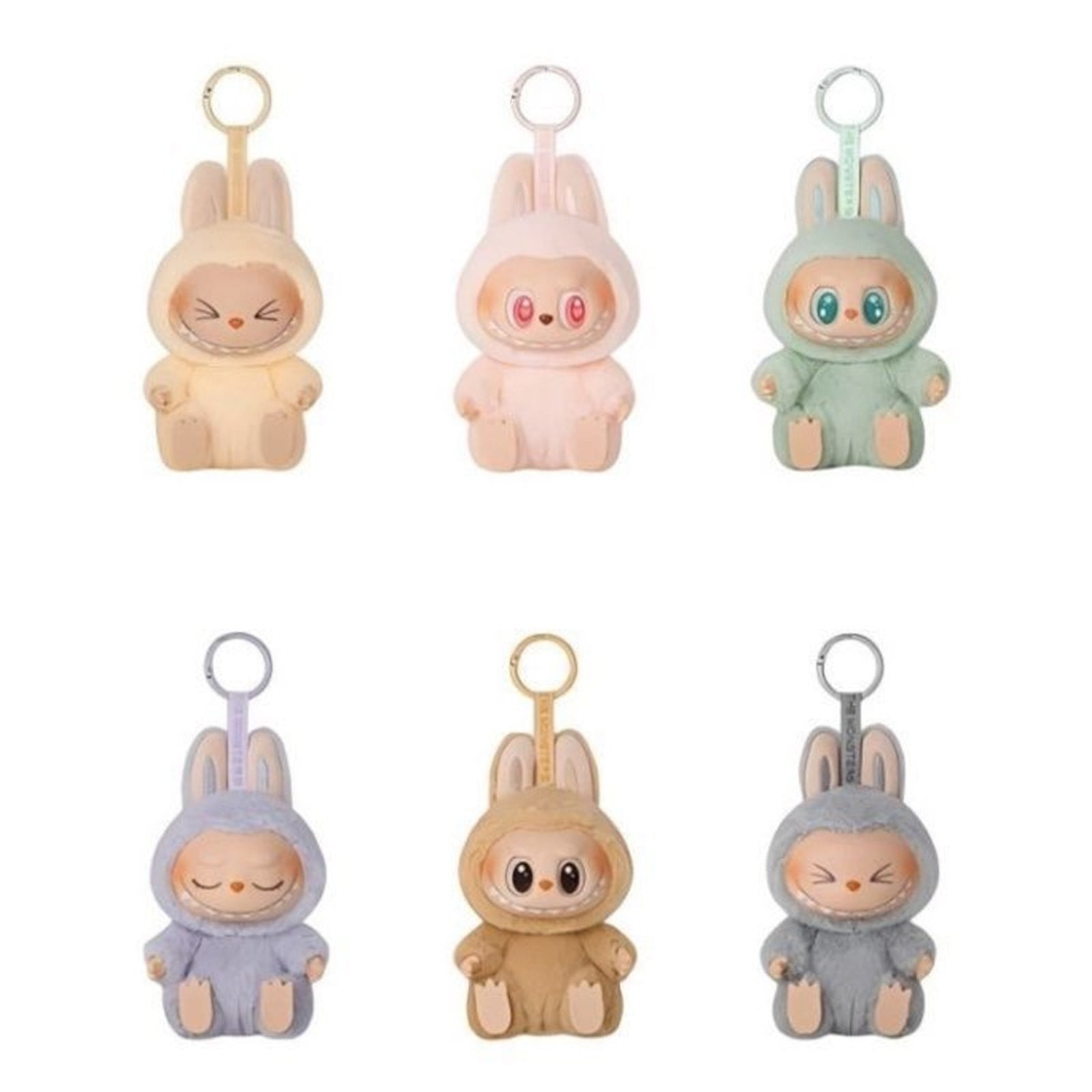 Exciting Macaron Plush Labubu Doll Keychain Gift Etciting Macaron Plush Dolls Figure Toy BoX YHJDKIOUS