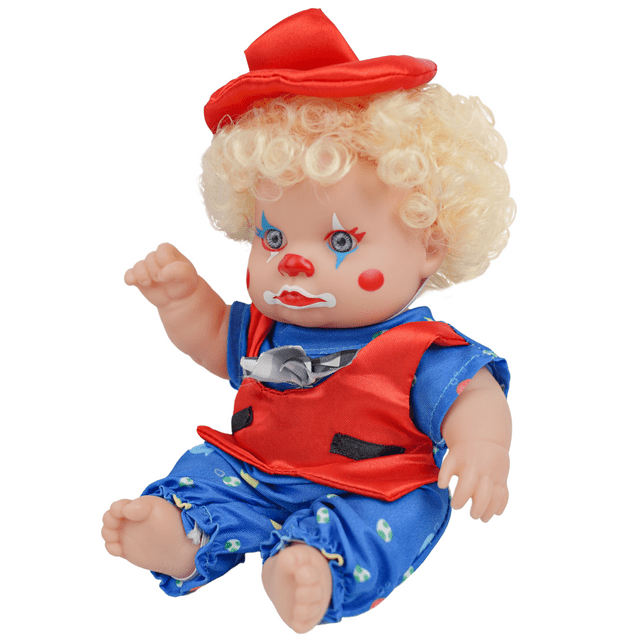 Clown Doll, Toy Choi's Clown Figurines with Sitting and Standing Postures, Clown Baby Doll, for Christmas Halloween Display Decoration, for Kids Adults Toy Choi's