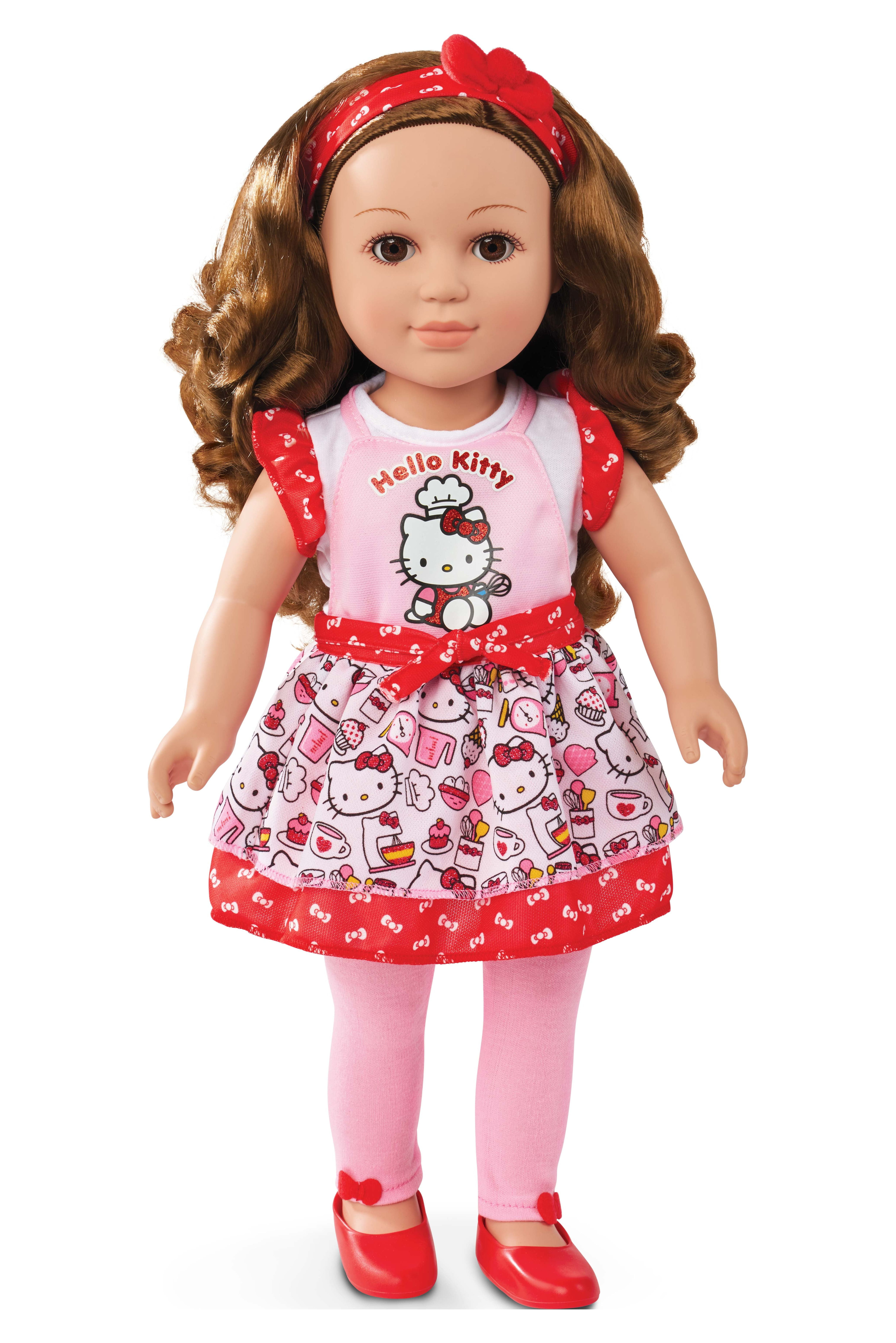 My Life As Poseable Hello Kitty Baker 18" Doll, Black Hair, Brown Eyes My Life as