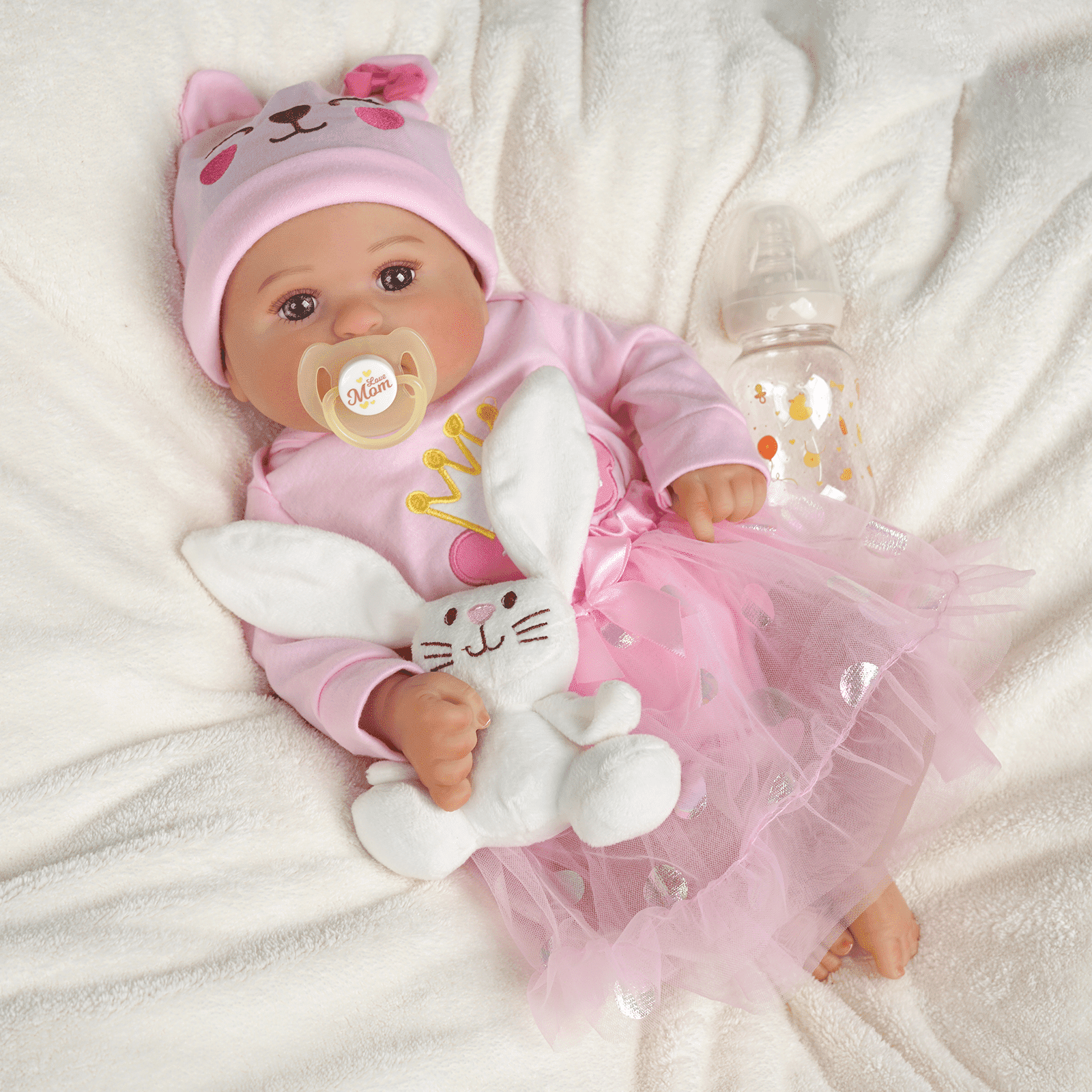 BABESIDE Bailyn 20 Inch Cutest Realistic Reborn Baby Doll Girl That Look Real with Heartbeat Real Life Baby Dolls Soft Body with Gift Box for Kids Age 3+ Babeside