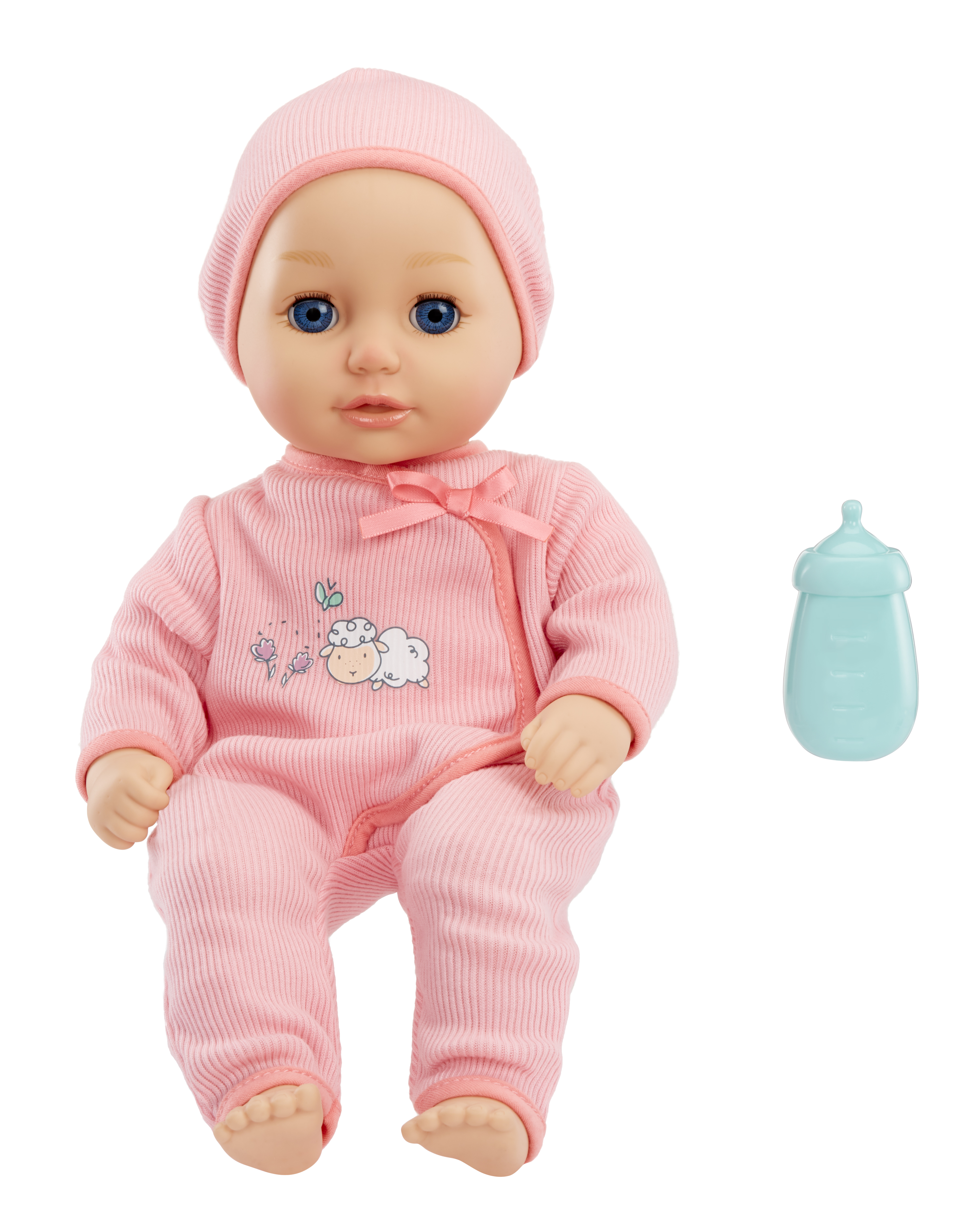 Baby Born My First Baby Doll Annabell w/ Blue Eyes, Realistic Soft-Bodied, Kids Ages 1+ Eyes Open & Close, Bottle Baby Born