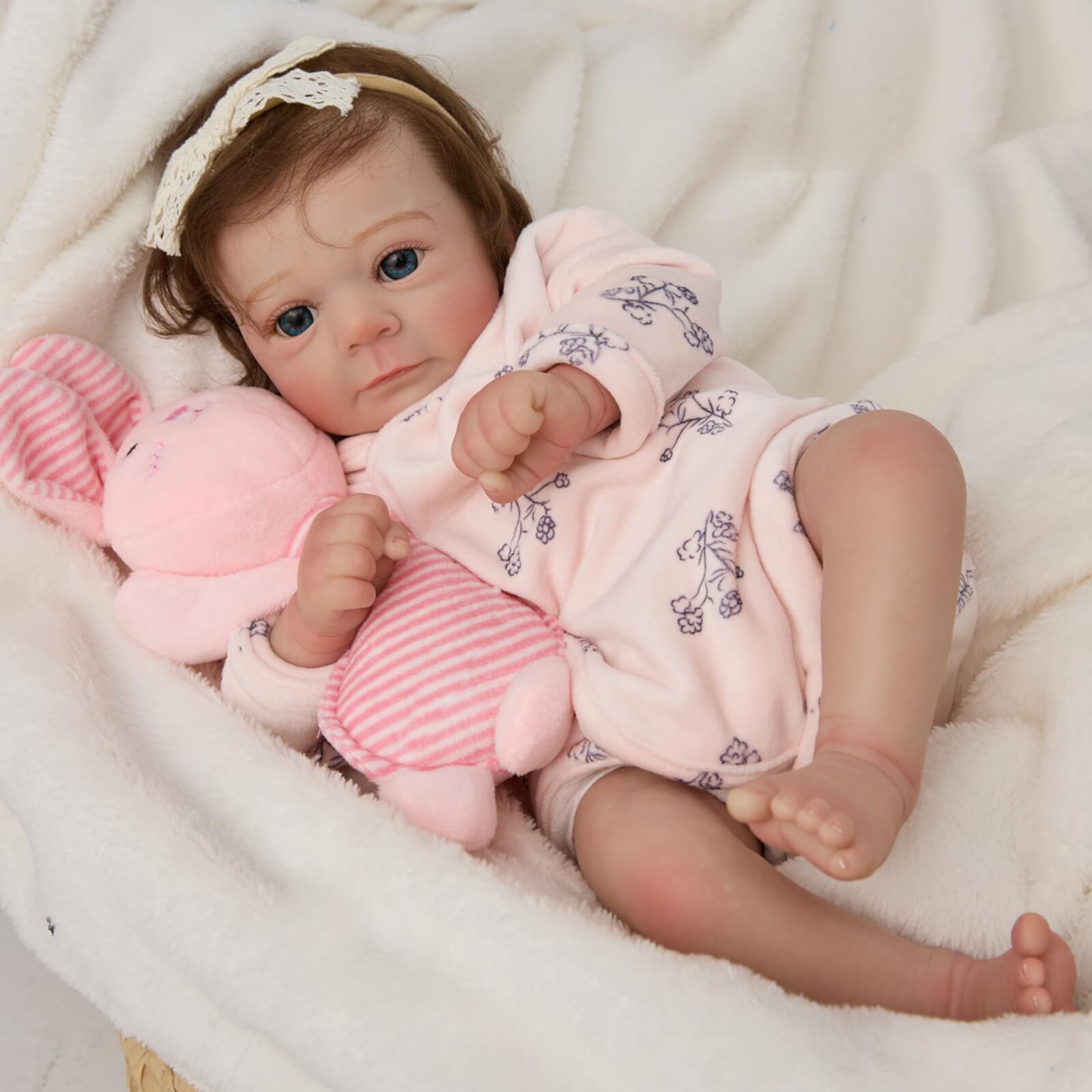 Miaio Lifelike Reborn Baby Dolls 20 inch Realistic Newborn Baby Dolls with Gift Box for Kids Age 3+ Miaio