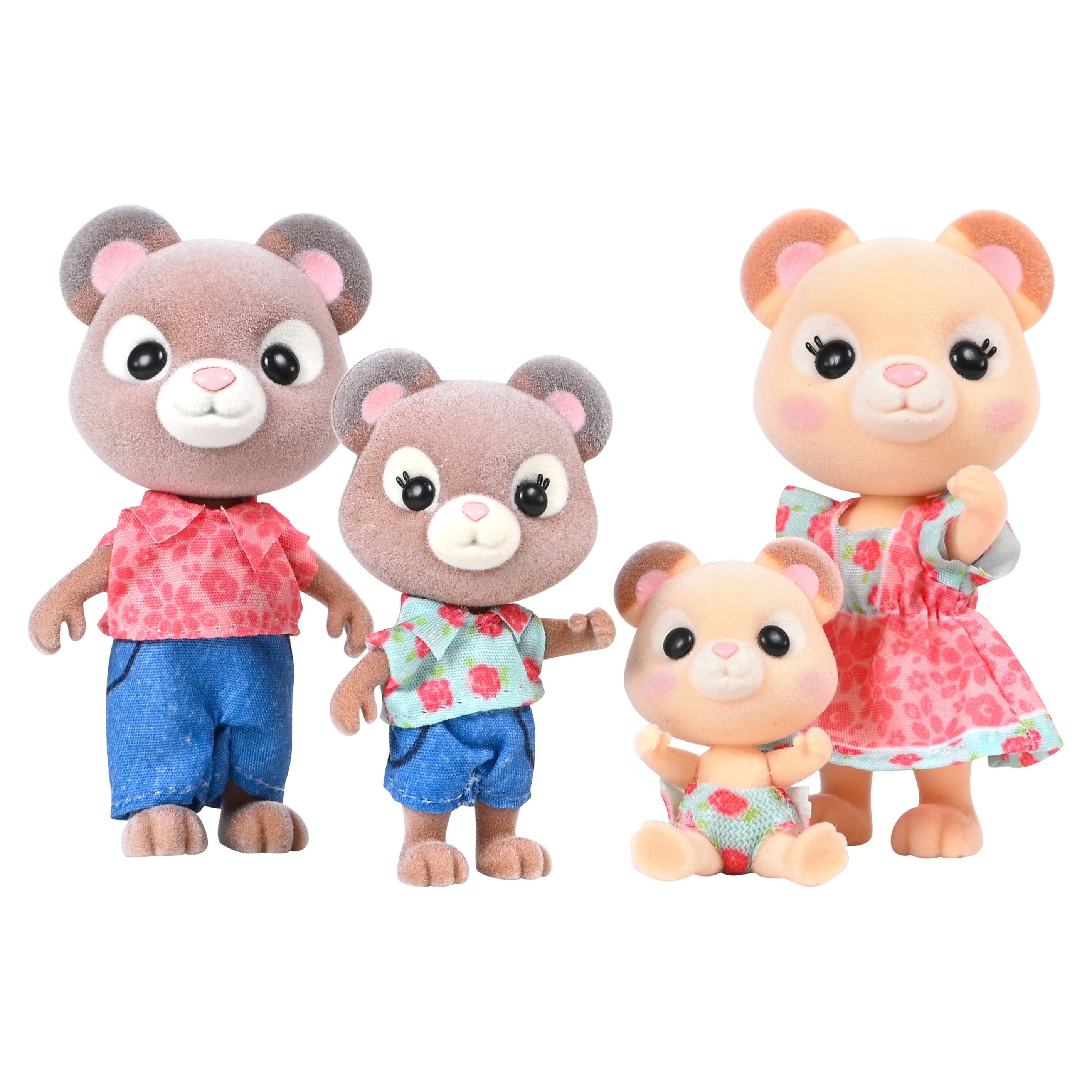 Honey Bee Acres Cuddlesworths Bear Family, 4 Mini Dolls, Perfect for Any Occasion, Children Ages 3+ Honey Bee Acres