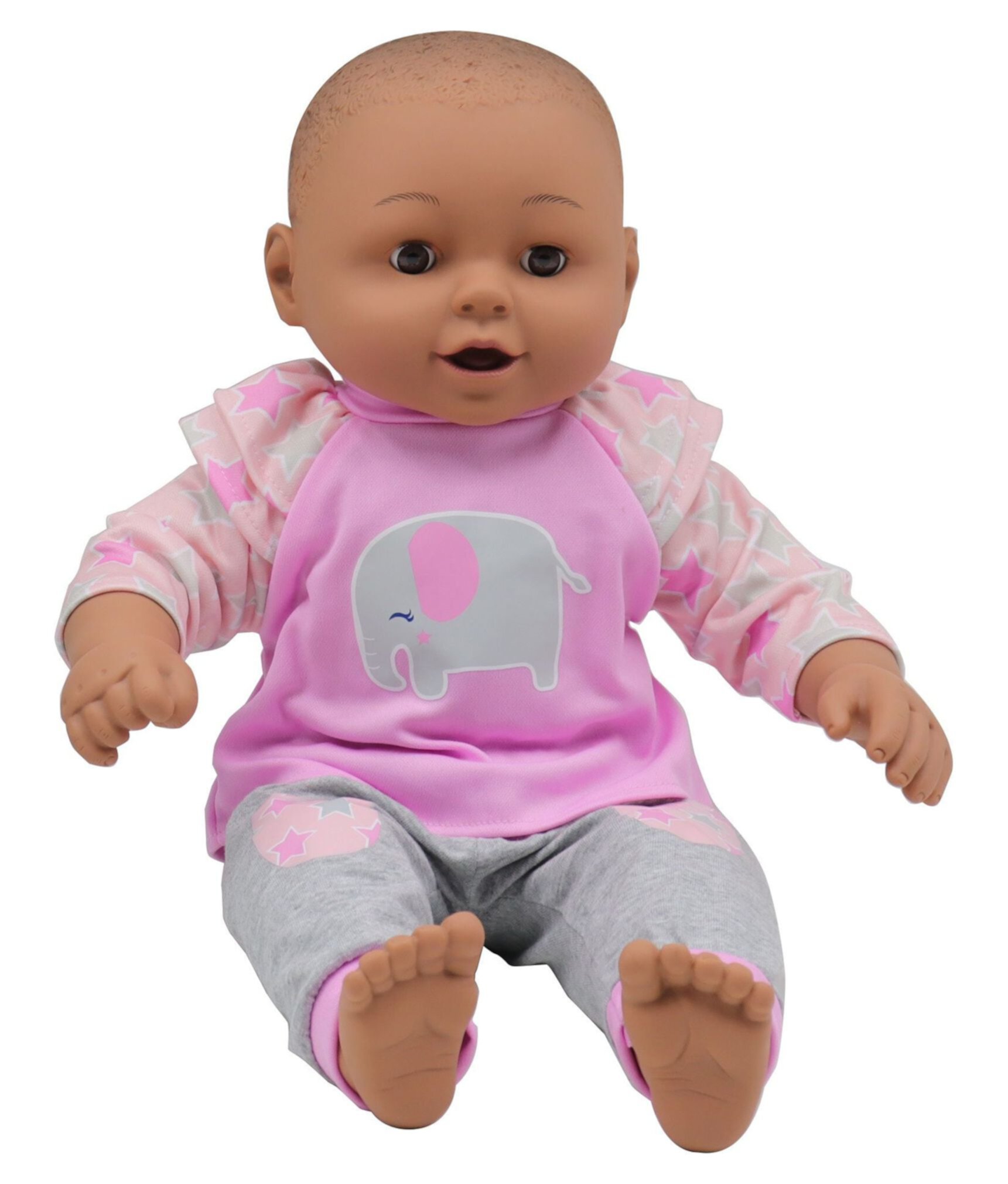 My Sweet Love 20in Soft Baby Doll Pink, African American, Age 2 & up. Doll size is 20inches tall. With Soft Stuffed Body and Vinyl Hands & Limbs My Sweet Love