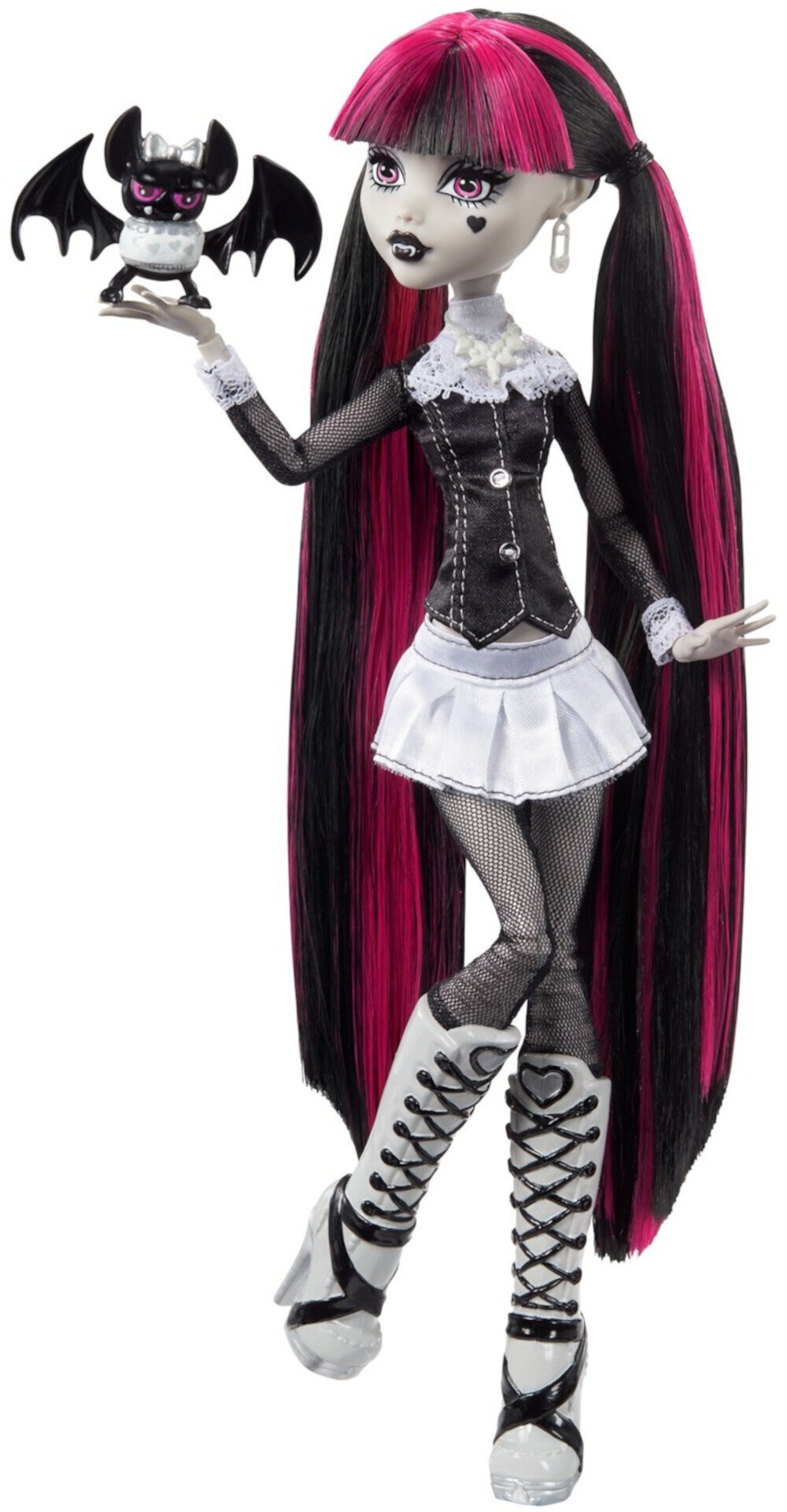 Monster High Doll with Posters, Draculaura in Black and White Monster High