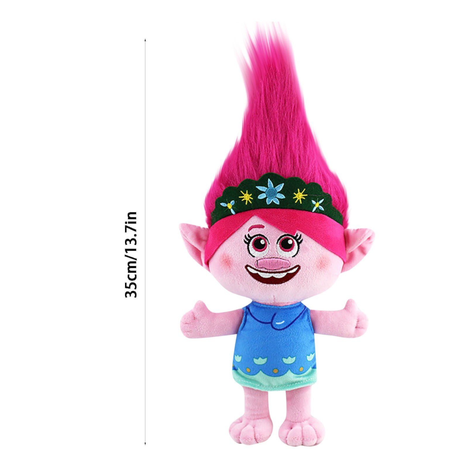 13.65" Magic Hair Elf Trolls World Plush Toy Doll,Trolls Plush Toy,Trolls Stuffed Toys Doll,Trolls World Tour Figures Doll Toys Gifts for Kids Boys Girls - 1 Pack KEVCHE