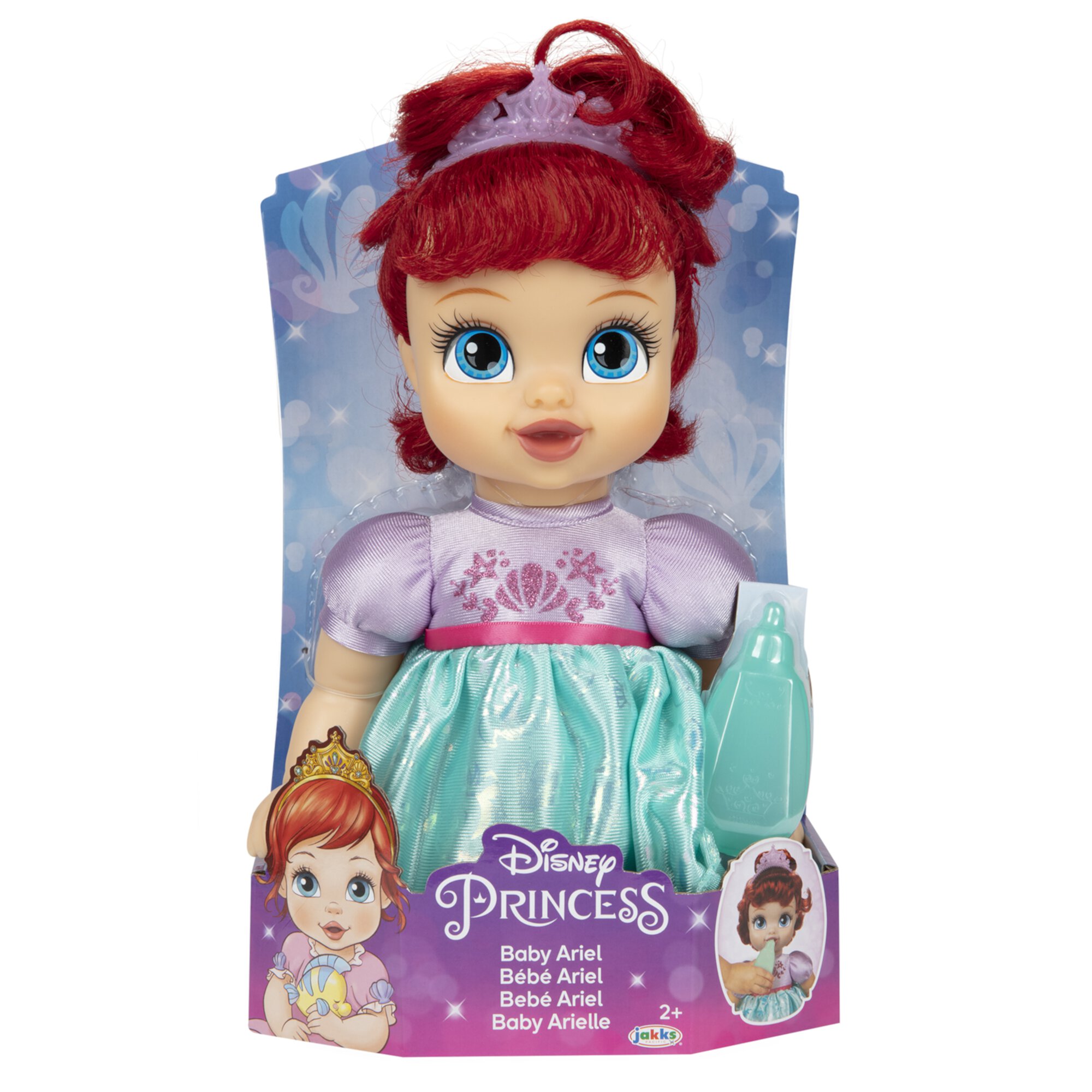 Disney Princess Deluxe Ariel Baby Doll Includes Tiara and Bottle, for Children Ages 2+ Disney Princess