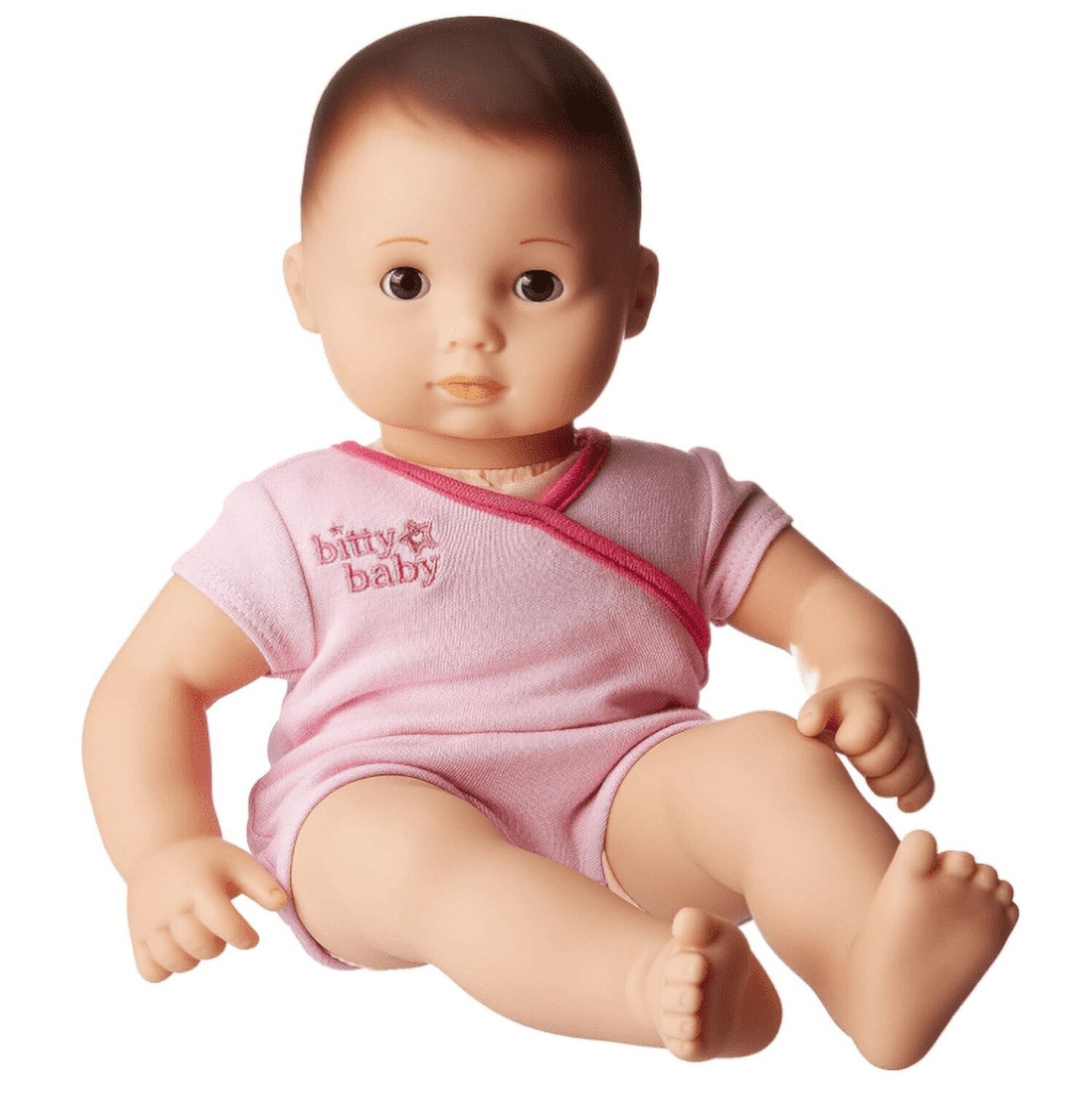 American Girl Bitty Baby BB2 15 inch Doll Light Skin Dark Brown Hair Brown Eyes American Girl