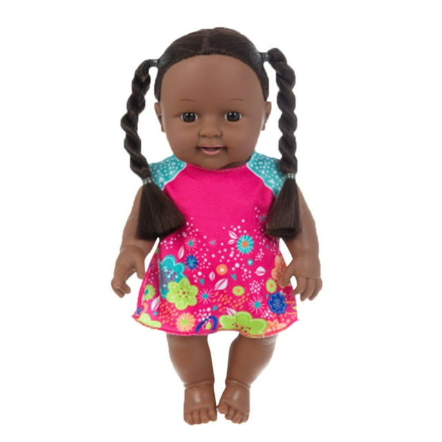 Baby Dolls Black Girl Dolls,Lifelike Girl Black Baby Doll Handmade Soft Realistic Baby Dolls for 2 Year Old Girls and Up,Fashion Black Baby Doll Play Doll for KidsGifts for Family VANLOFE