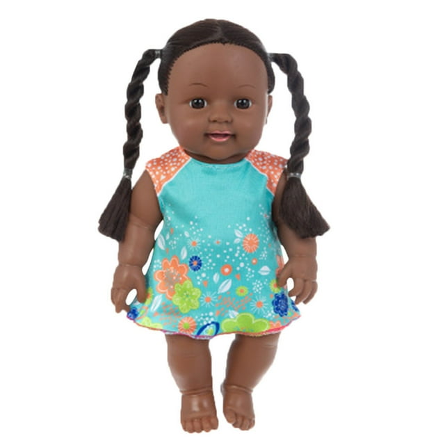 Baby Dolls Black Girl Dolls,Lifelike Girl Black Baby Doll Handmade Soft Realistic Baby Dolls for 2 Year Old Girls and Up,Fashion Black Baby Doll Play Doll for KidsGifts for Family VANLOFE