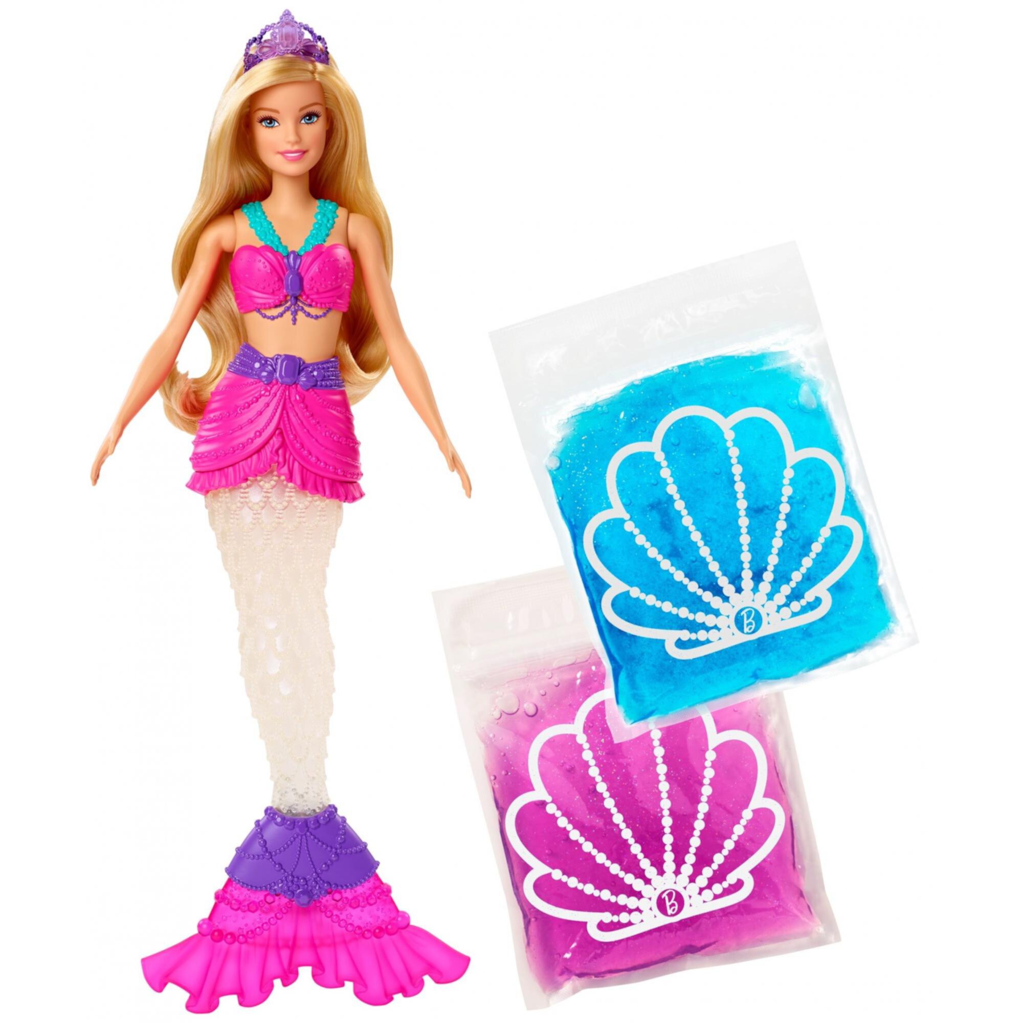 Barbie Dreamtopia Slime Mermaid Doll with 2 Slime Packets Visit the Barbie Store