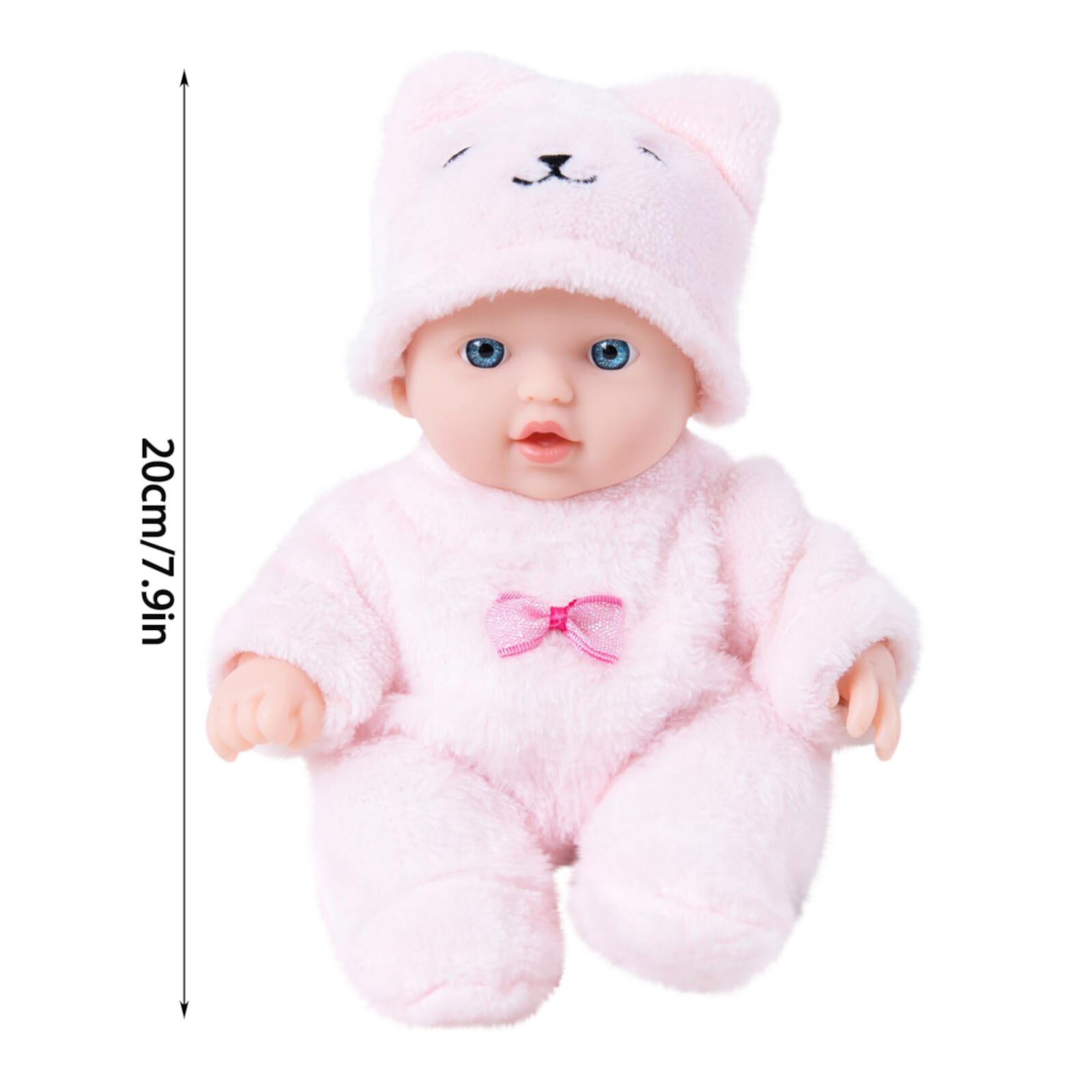 saidjrlf 20cm Reborn Doll Simulation Toys Realistic Reborn Baby Dolls Lifelike Baby Doll Soft Body Life Like Baby Dolls, Real Life Newborn Baby Dolls for Girls Boys Kids Age 3+ Saidjrlf