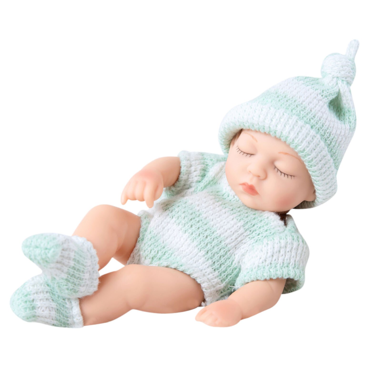 Momihoom Miniature Reborn Baby Dolls Silicone Full Body - Soft Body Mini Realistic-Newborn Baby Dolls with Real Life Tiny Baby Doll for Kids Momihoom