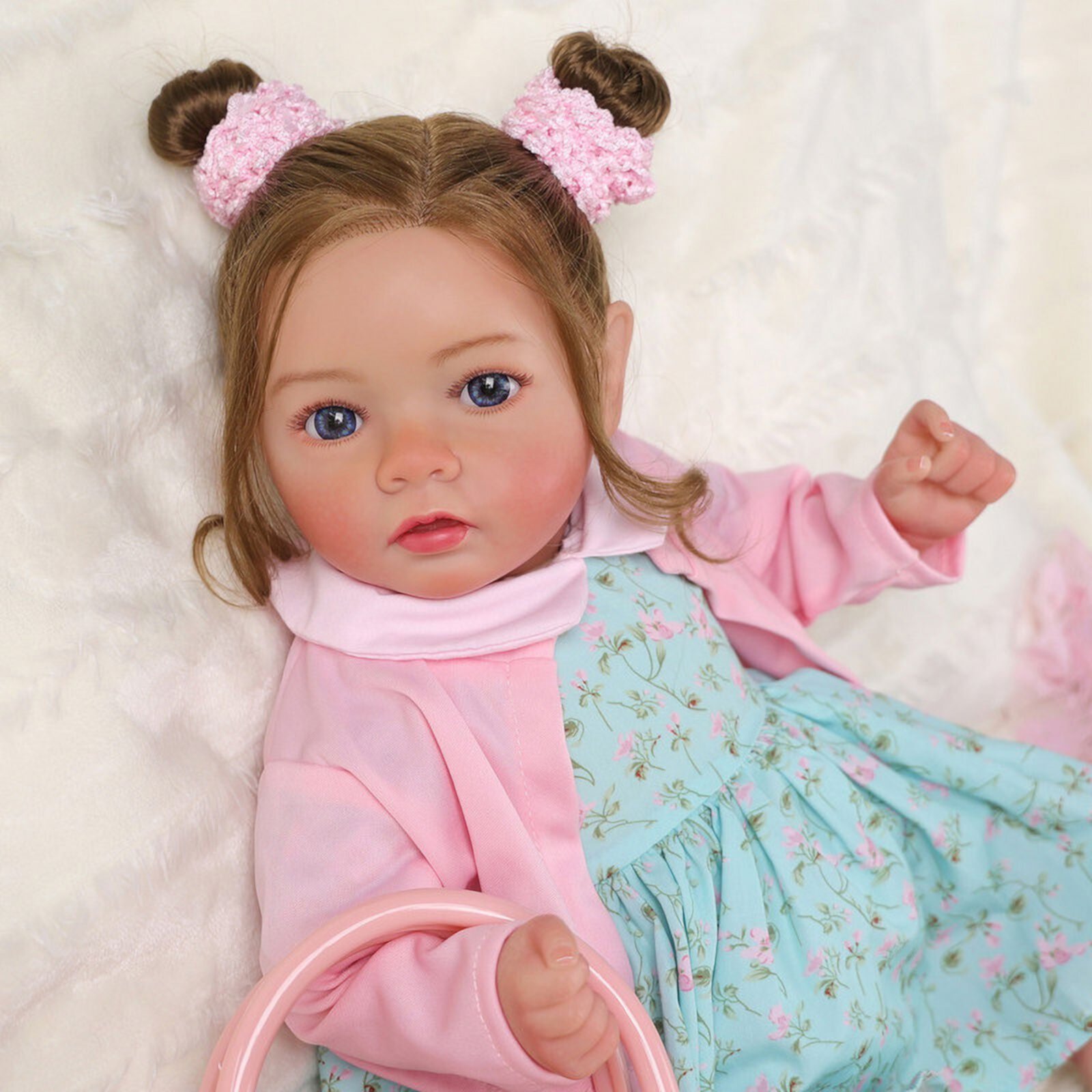 BABESIDE 20" Lifelike Reborn Baby Dolls, Realistic Newborn Baby Doll, Real Life Soft Body Baby Dolls Girl with Gift Box for Kids Age 3+ Babeside