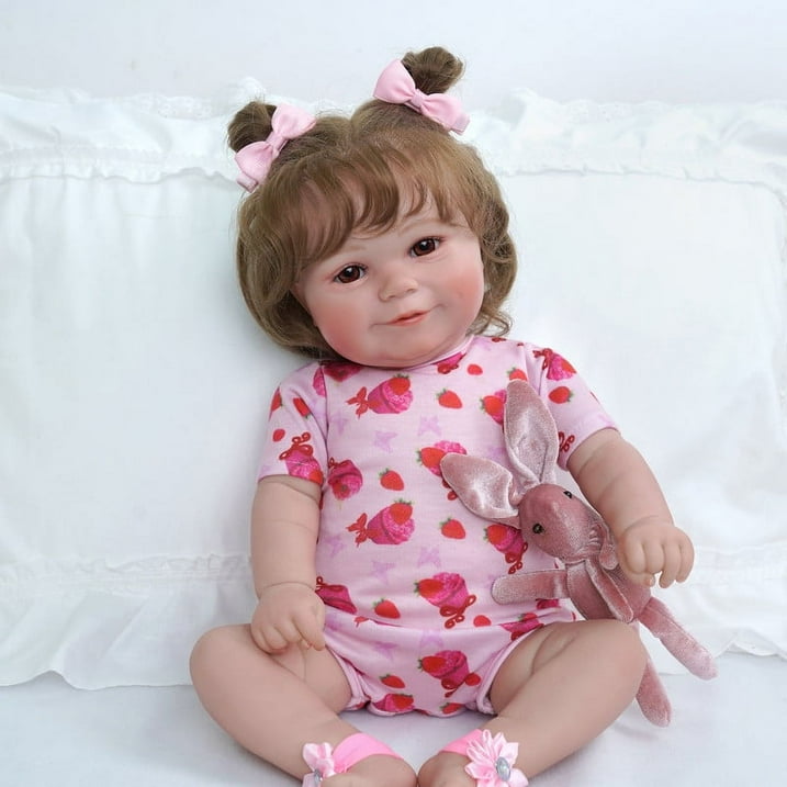 BABESIDE 20" Lifelike Reborn Baby Dolls, Realistic Newborn Baby Doll,Adorable Smiling Real Life Baby Dolls with Gift Box for Kids Age 3+ Babeside