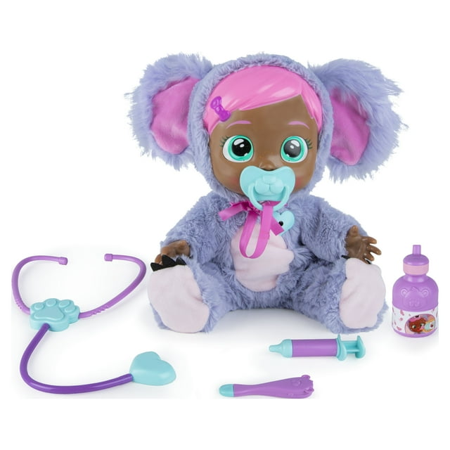 Cry Babies Koali Gets Sick & Feels Better Doll - Includes 5 Accessories! Cry Babies