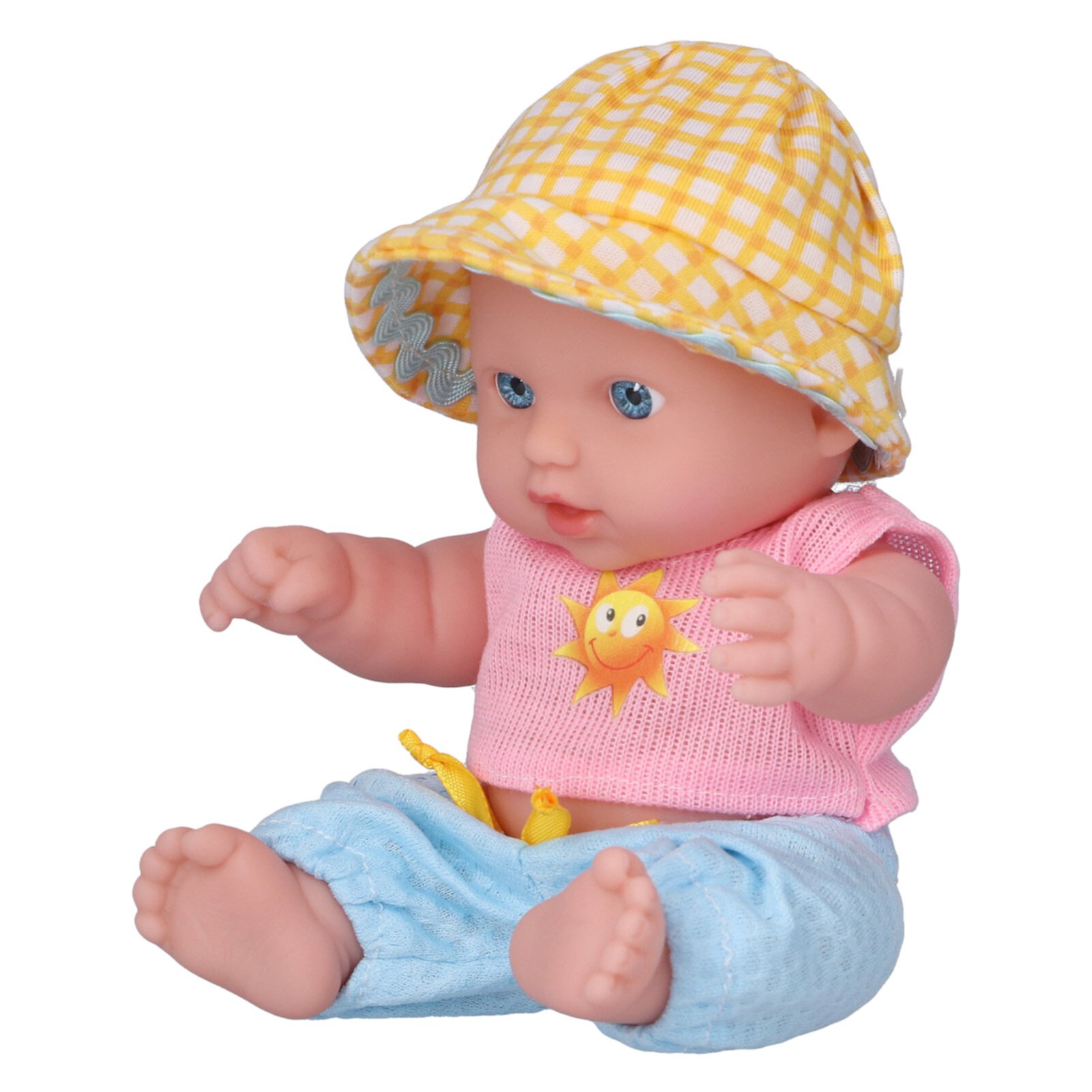 LYUMO Reborn Baby Doll Lifelike Baby Girl Dolls Soft 8 Inches Full Body Vinyl Newborn Baby Dolls Infants Dolls for Age 3+ LYUMO