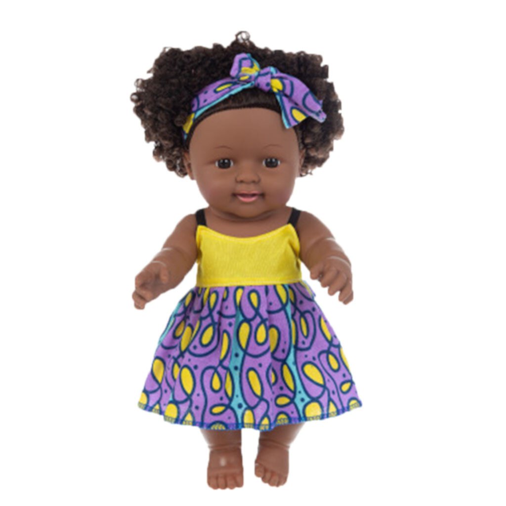 Baby Dolls Black Girl Dolls,Lifelike Girl Black Baby Doll Handmade Soft Realistic Baby Dolls for 2 Year Old Girls and Up,Fashion Black Baby Doll Play Doll for KidsGifts for Family Feledorashia