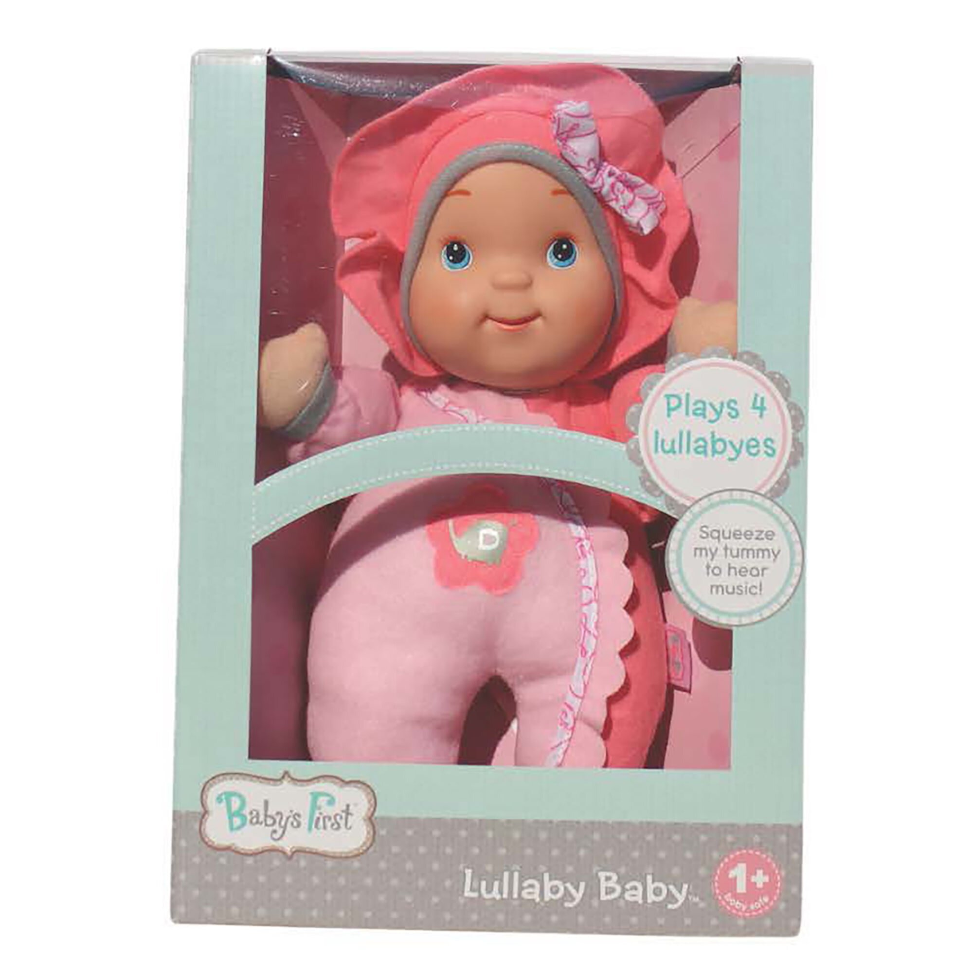 Goldberger Baby's First 12" Soft Body Lullaby Baby Doll in Pink Baby's First