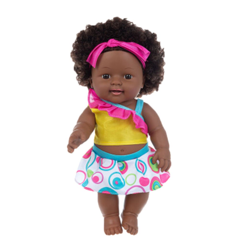 Baby Dolls Black Girl Dolls,Lifelike Girl Black Baby Doll Handmade Soft Realistic Baby Dolls for 2 Year Old Girls and Up,Fashion Black Baby Doll Play Doll for KidsGifts for Family Feledorashia