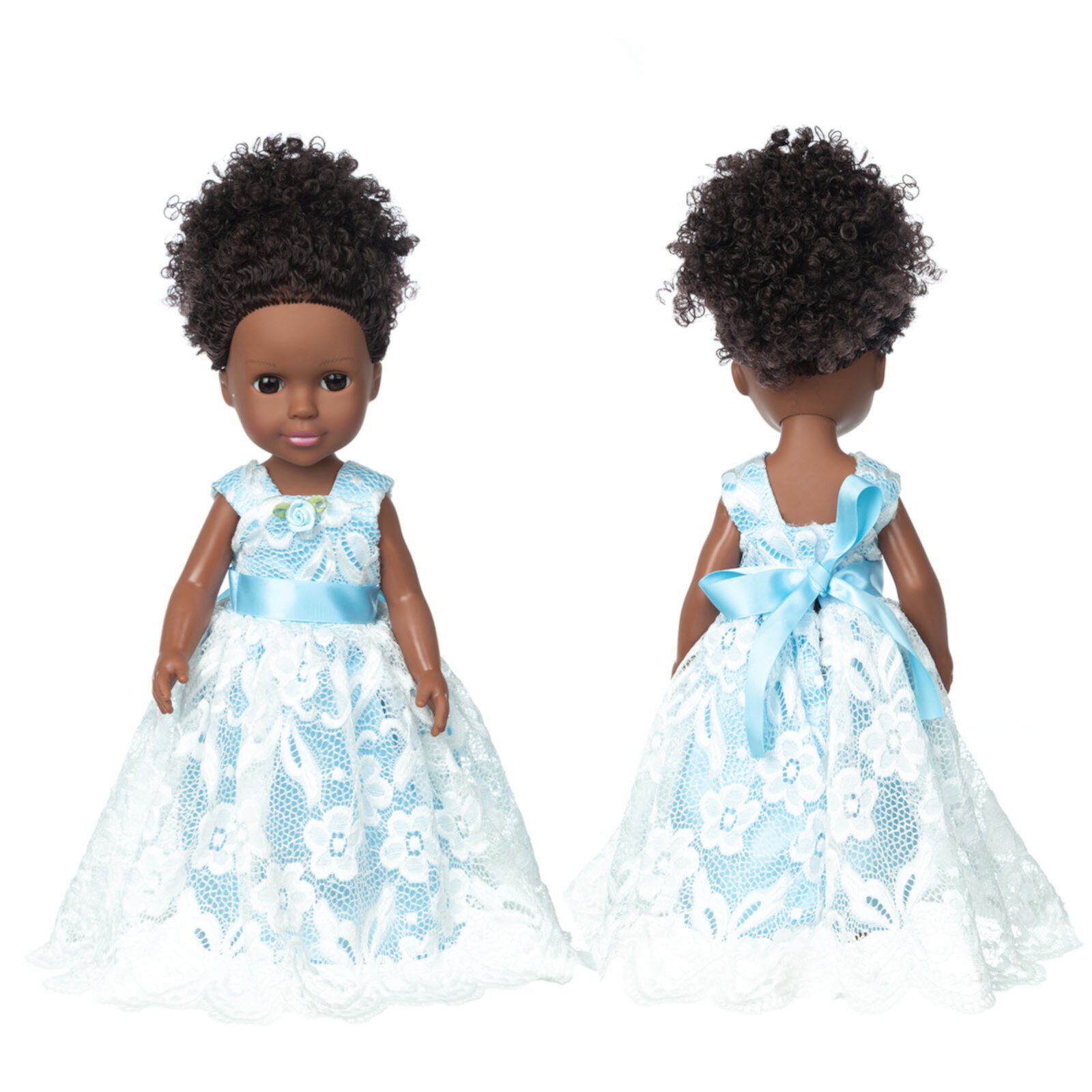 Toys 50% Off Clearance!Tarmeek Baby Doll Toys for Girls Age 3 4 5 6 7 Years Old,13.8Inch Black African Black Baby Cute Curly Black Baby Dolls Toy Birthday Gifts for Kids Tarmeek