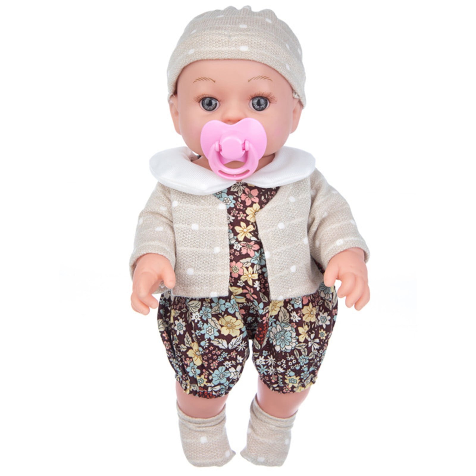 Feltree 12" Realistic Soft Body Baby Dolls with Clothes Set Including Pacifier for Baby Gift FELTREE