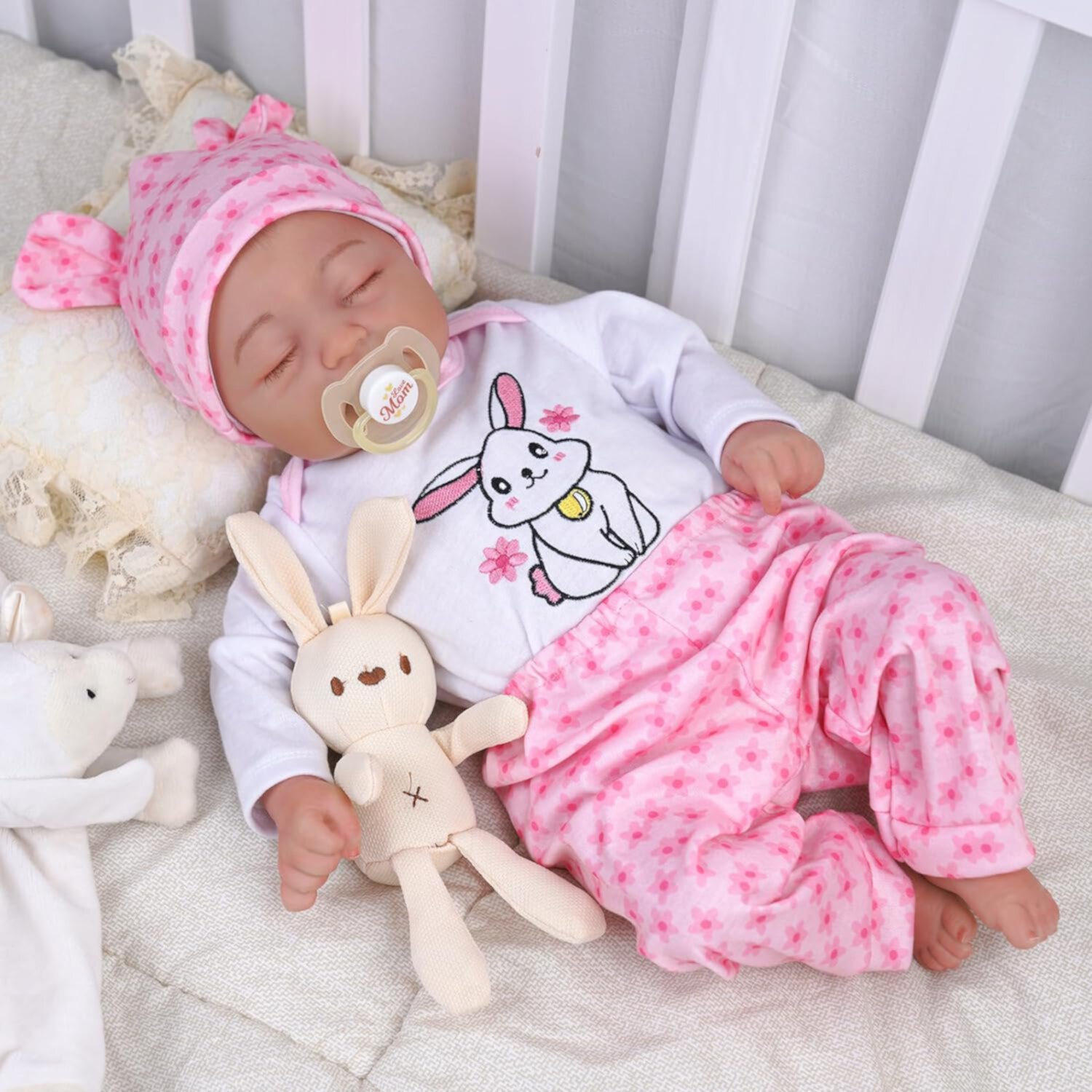 BABESIDE 20-Inch Reborn Baby Dolls real life newborn baby doll Girl Real Life Baby Dolls with Toy Accessories Gift for Collection & Kids Age 3+ Babeside