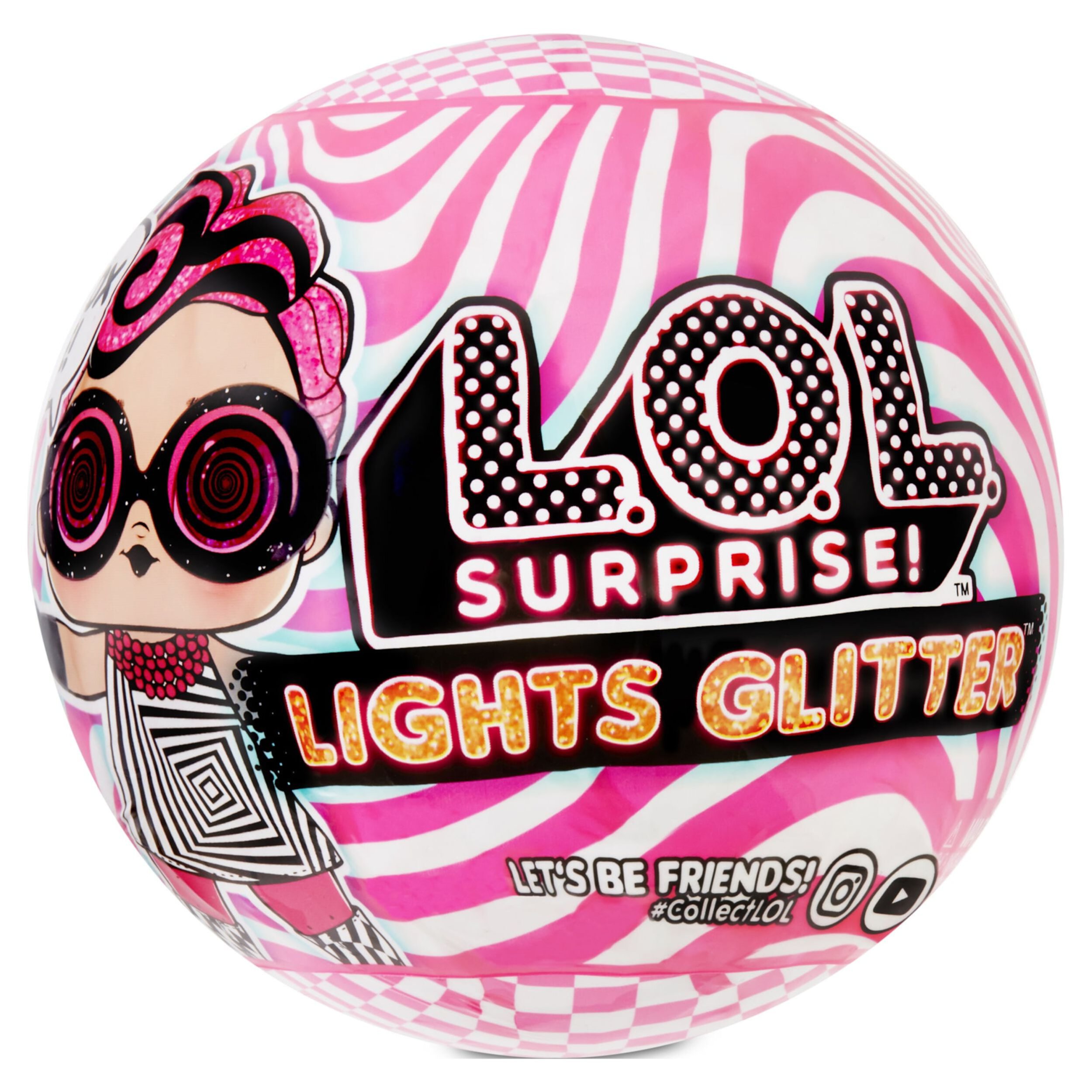 LOL Surprise Lights Glitter Doll With 8 Surprises Including Black Light Surprises - Toys for Girls Ages 4 5 6+ L.O.L. Surprise!