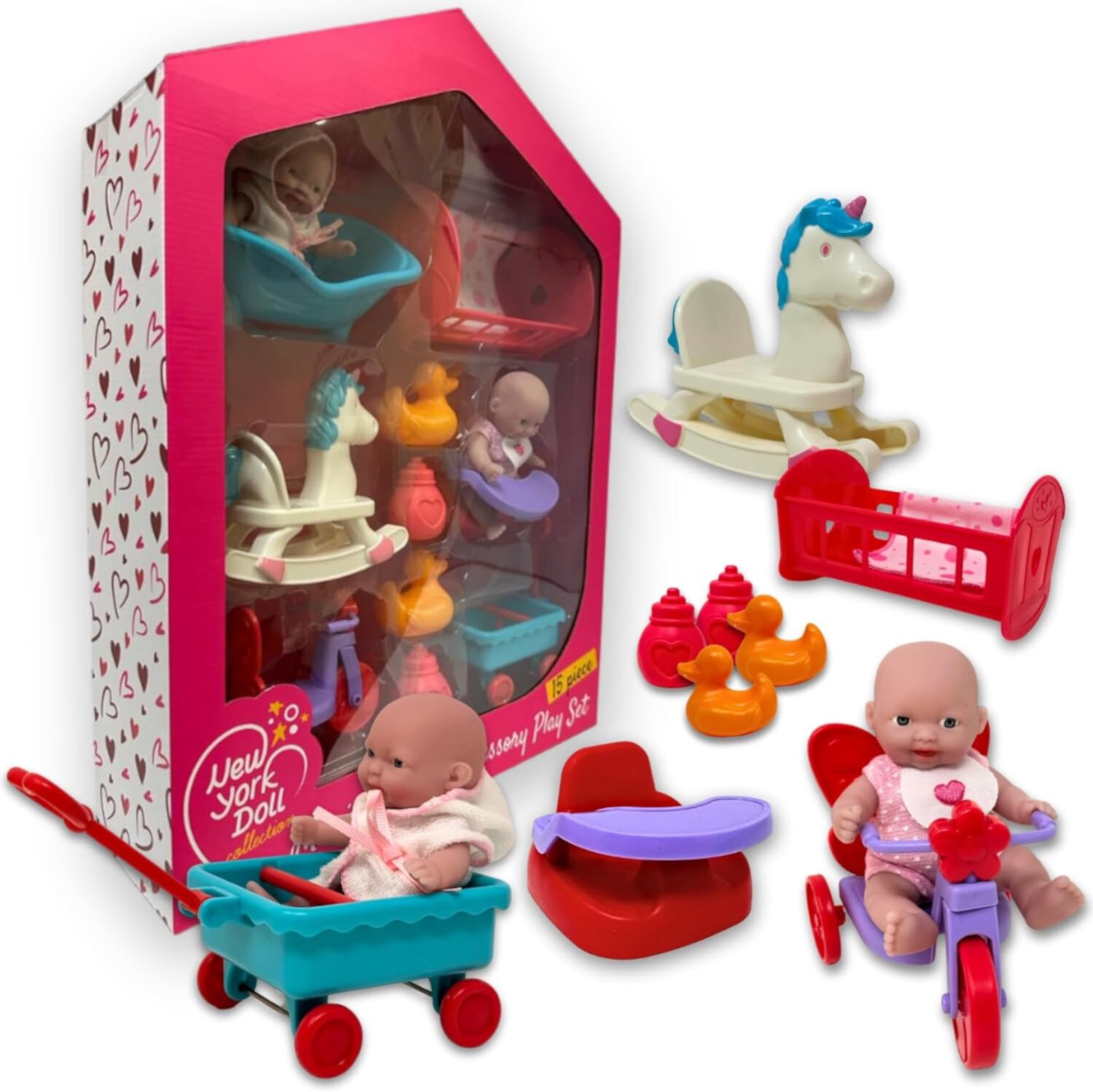 The New York Doll Collection Mini Baby Doll Set The New York Doll Collection