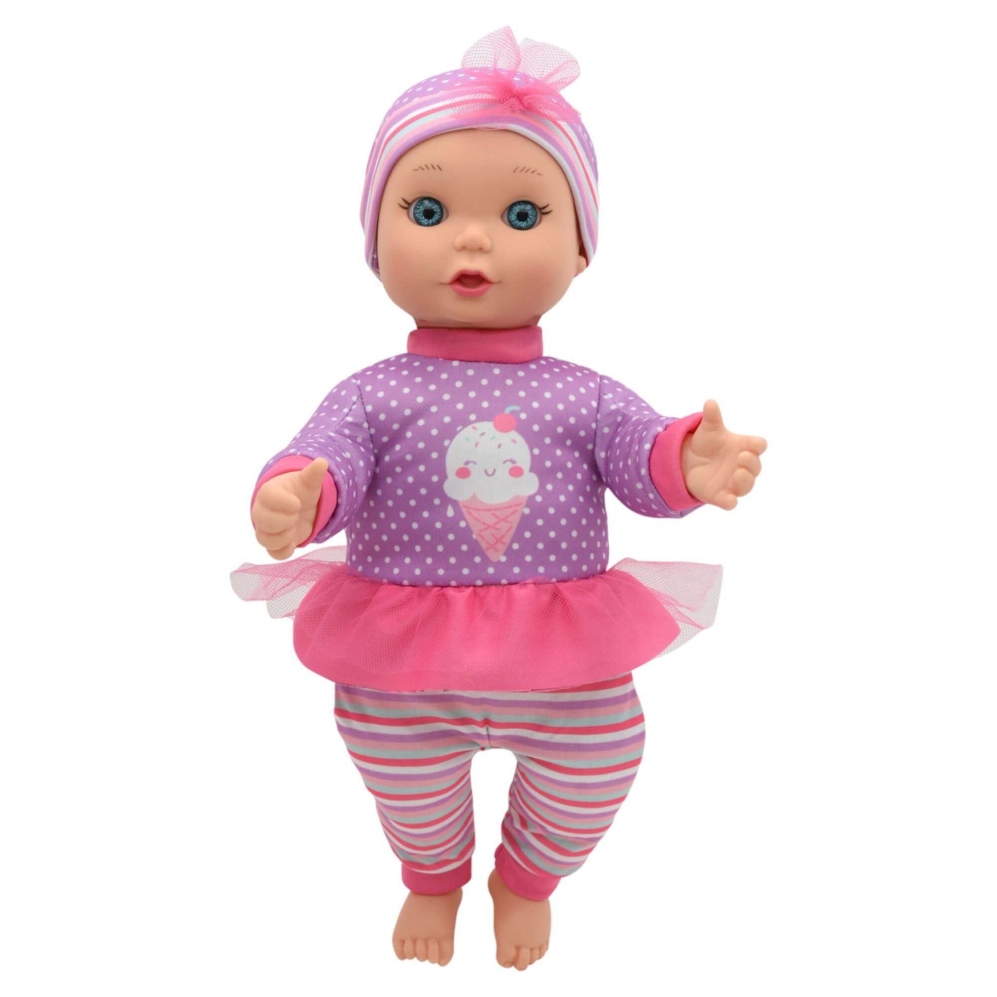 Little Darling Talking Baby (3114), 12” Soft body baby doll, 6 different baby sounds. Age 1+ Little Darlings