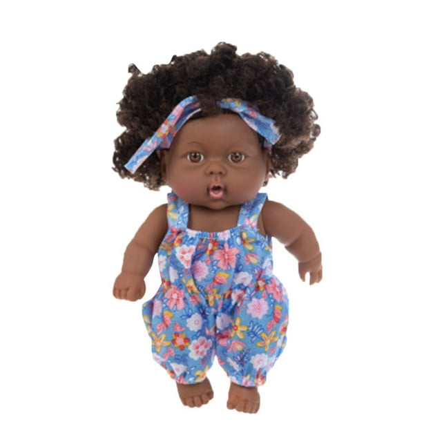 Baby Dolls Black Girl Dolls,Lifelike Girl Black Baby Doll Handmade Soft Realistic Baby Dolls for 2 Year Old Girls and Up,Fashion Black Baby Doll Play Doll for KidsGifts for Family VANLOFE