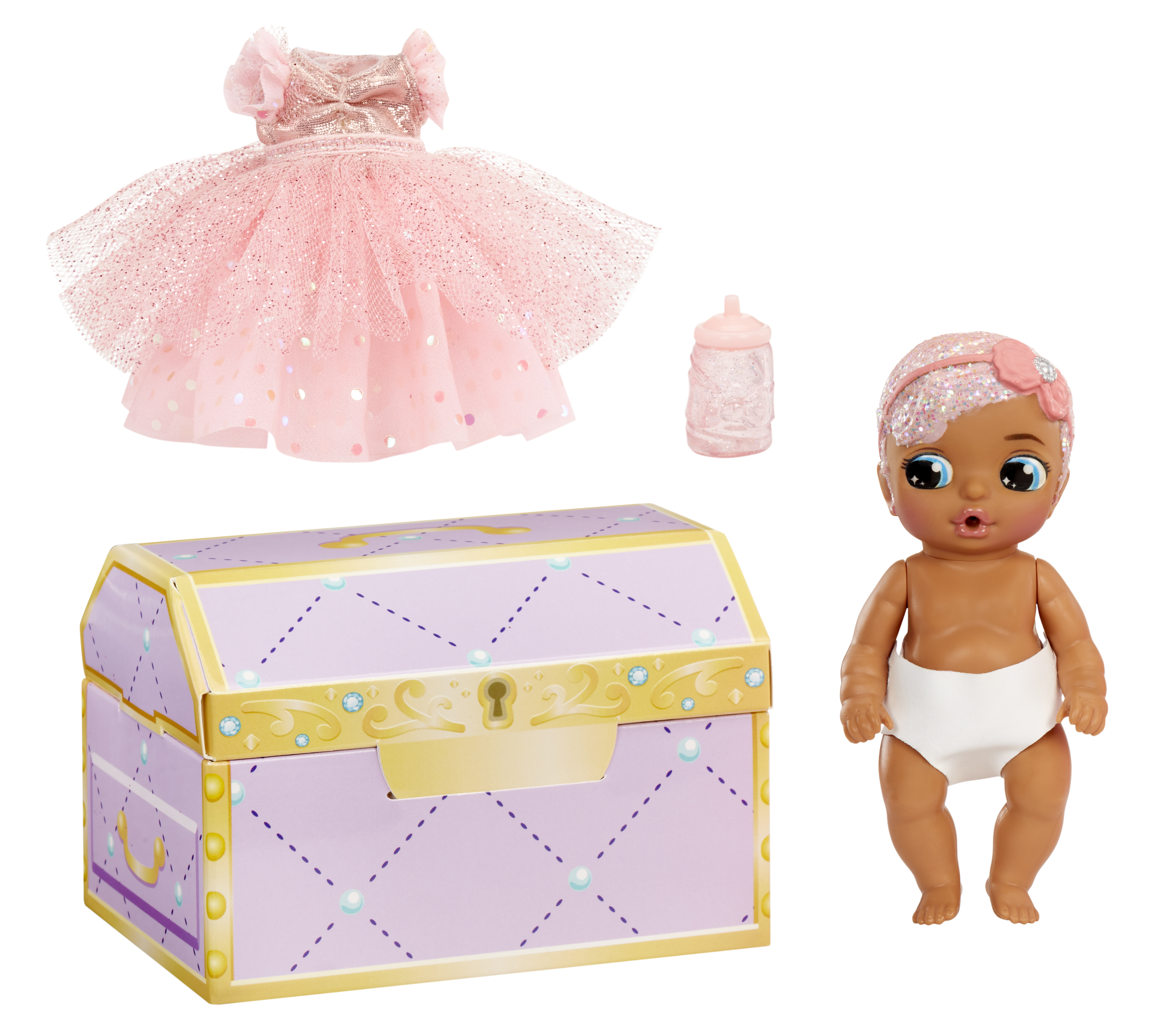 Baby Born Surprise Small Dolls Series 8, Unwrap Surprise Collectible Baby Doll, 3 Water Surprises, Gemstone Themed Dress, Color Change Diaper, Treasure Chest Packaging, Kids Ages 4+ Baby Born