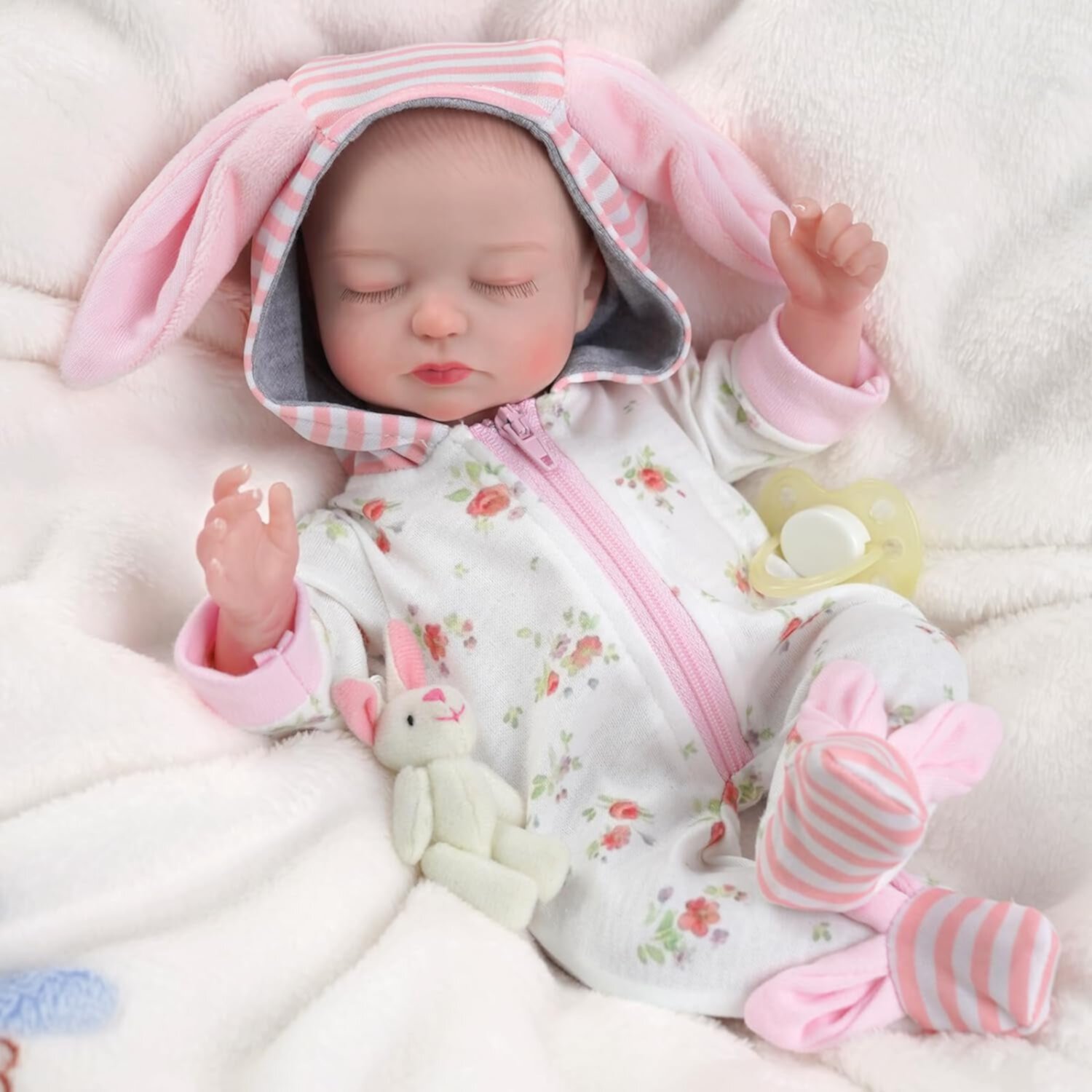 BABESIDE Lifelike Reborn Baby Dolls Beta- 12-Inch Baby Soft Body Realistic-Newborn Baby Dolls Full Silicone Soft Vinyl Body Poseable Real Life Baby Dolls Girl Gift Box for Kids Age 3+ Babeside