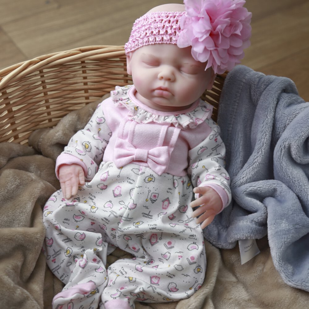 16 inch Reborn Baby Dolls Full Body Silicone Doll in Toys, Not Vinyl Dolls, Realistic Soft Silicone 5.29 lb Newborn Baby Dolls Cosdoll