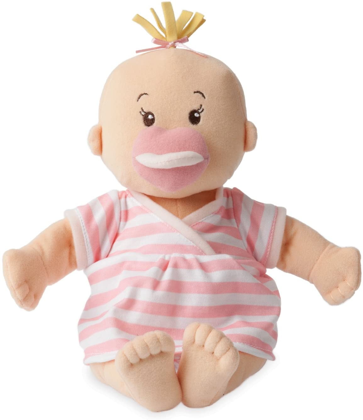 Manhattan Toy Baby Stella Beige with Brown Hair 15" Soft First Baby Doll Manhattan Toy