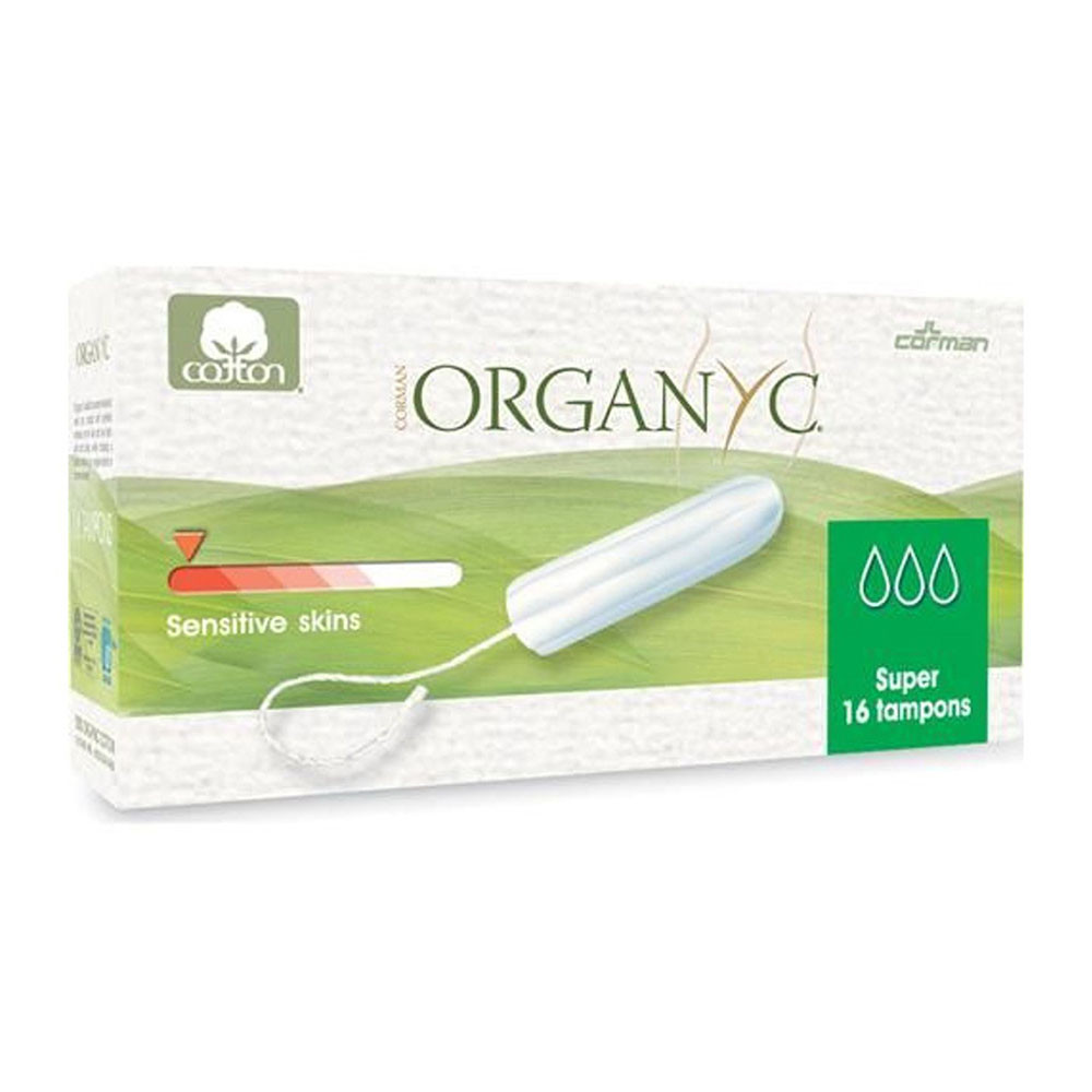 Organyc Super Cotton Tampons with Non Applicator, 16 Ea, 2 Pack Organyc