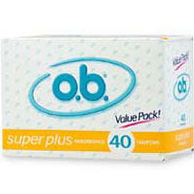 O.B. Tampons Super Plus Absorbency - 40 Ea O.b.